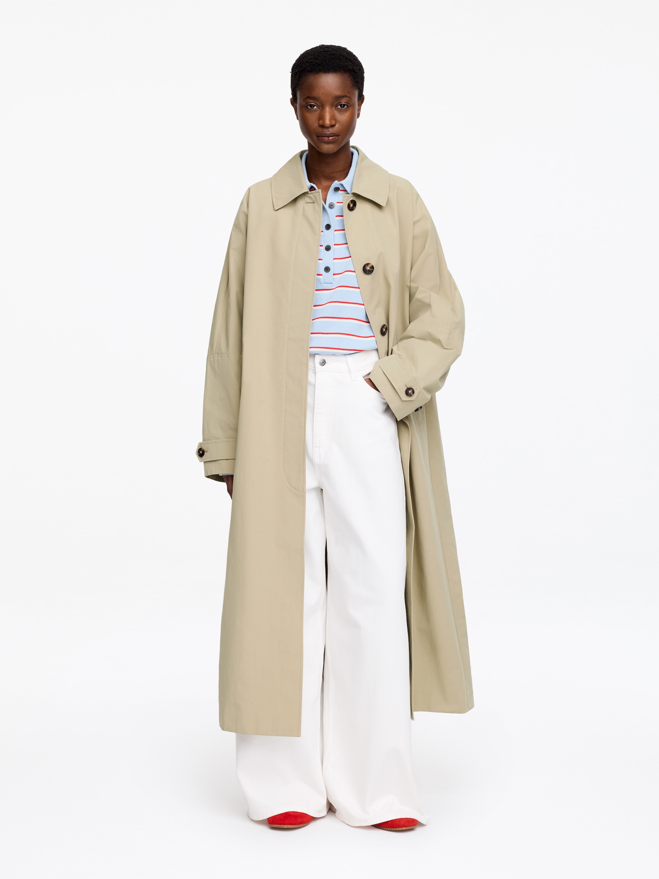 Car Coat - Beige - Oversized - Women - StillMedia/Lookbook - 5