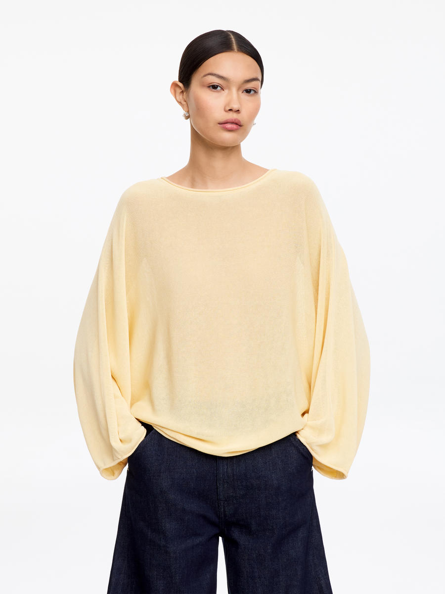 ARKET Women's  Draped Top Yellow,  size M