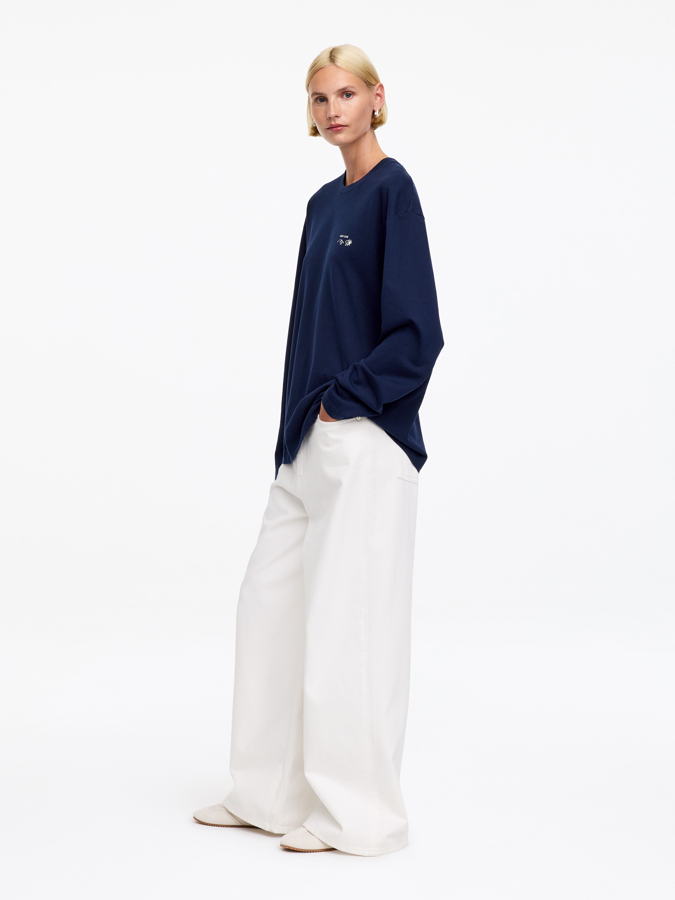 ARKET CAFÉ Long sleeve T-Shirt - Dark Blue - Regular fit - Café - StillMedia/Lookbook - 9