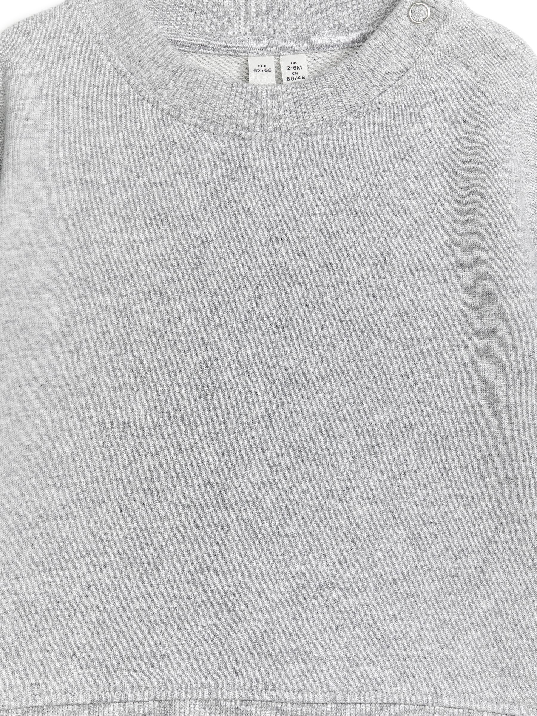 Locker sitzendes Baumwoll-Sweatshirt - Graumeliert - Loose Fit - Kinder - StillMedia/DescriptiveDetail - 2