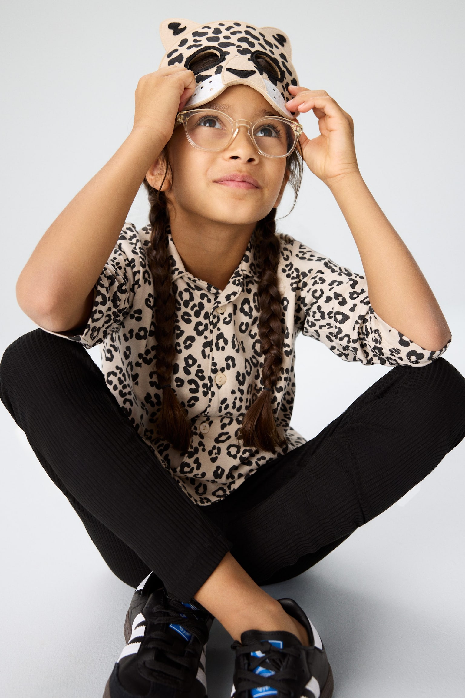 Rib Jersey Legíny Sada 2 ks - Čierna/šedá melange - 1