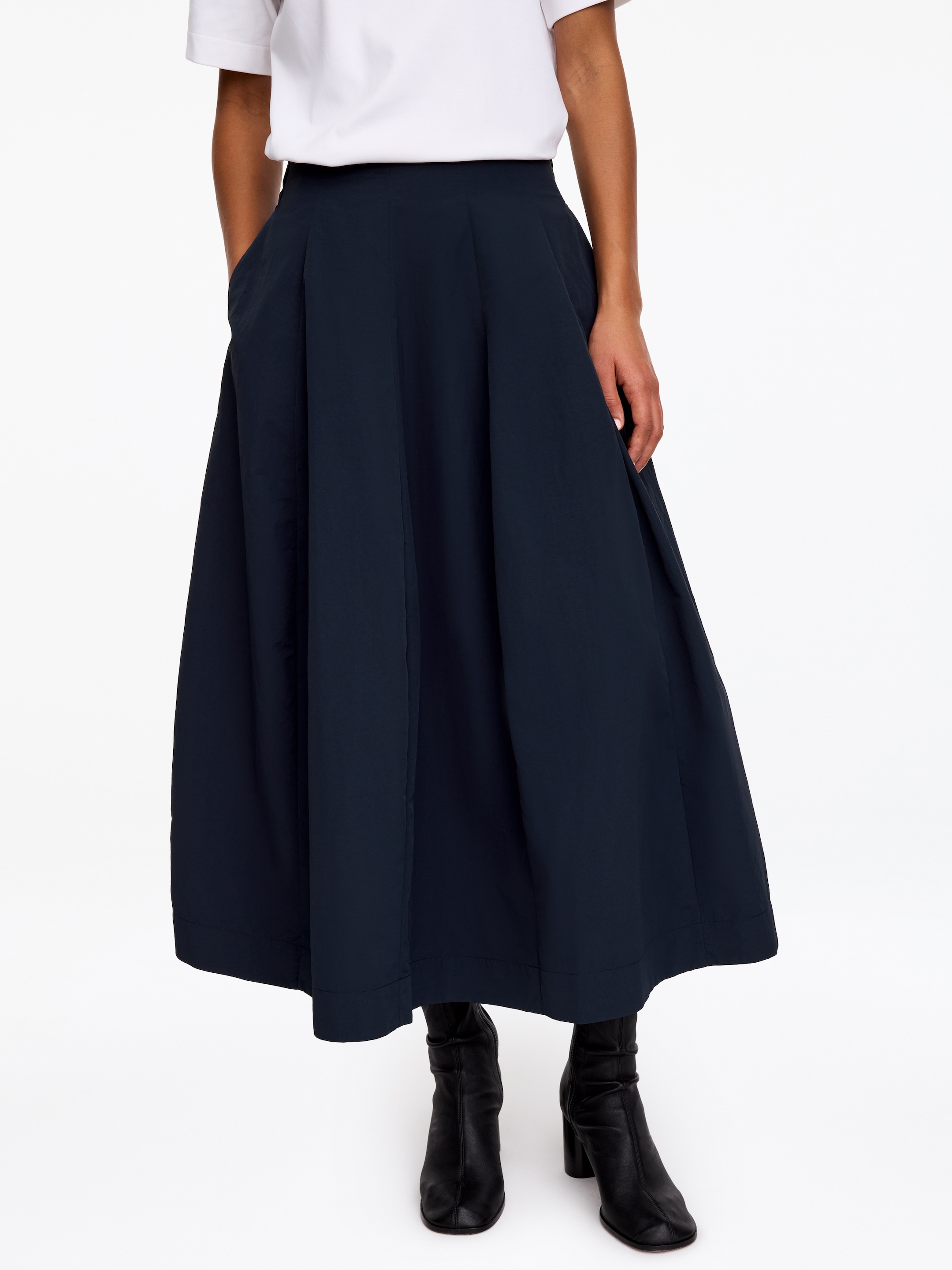 Nylon Panel Skirt - Dark Blue - Regular fit - women - StillMedia/Lookbook - 6