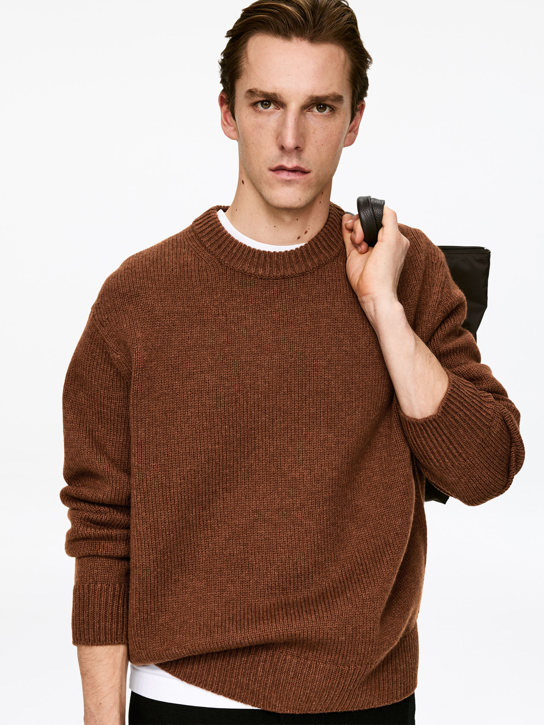 Jersey de lana de punto grueso - Óxido - Corte relajado - Men - StillMedia/Lookbook - 6