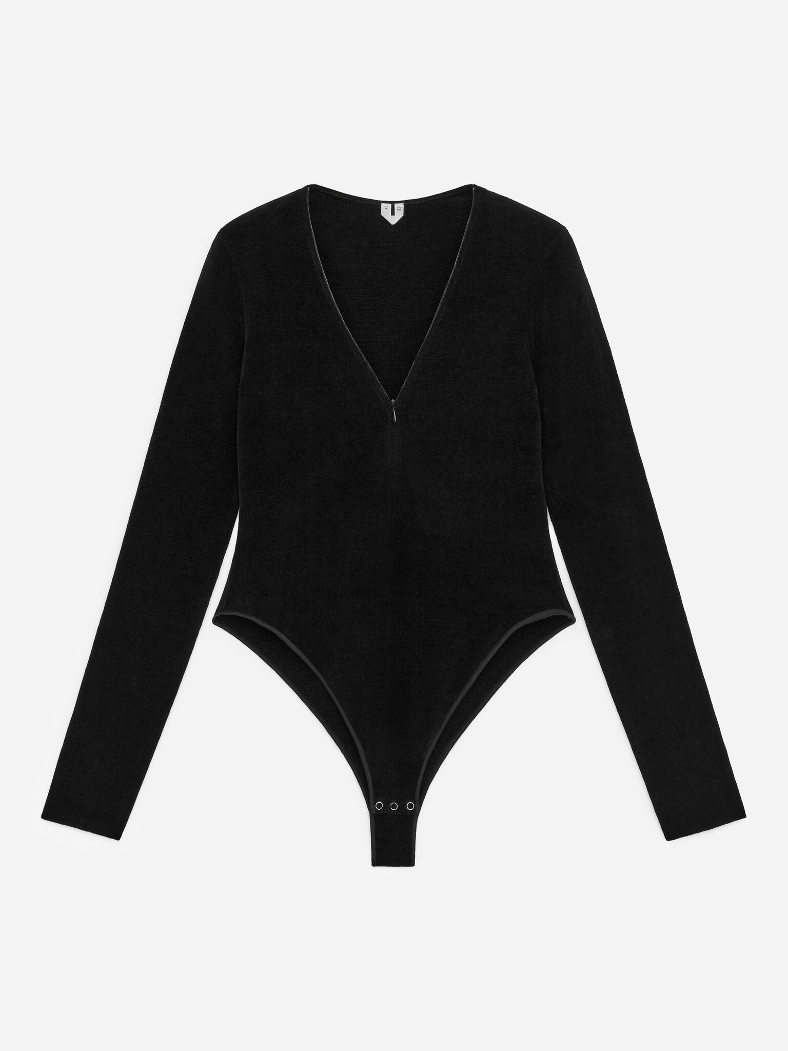 Body din catifea - Negru - 1