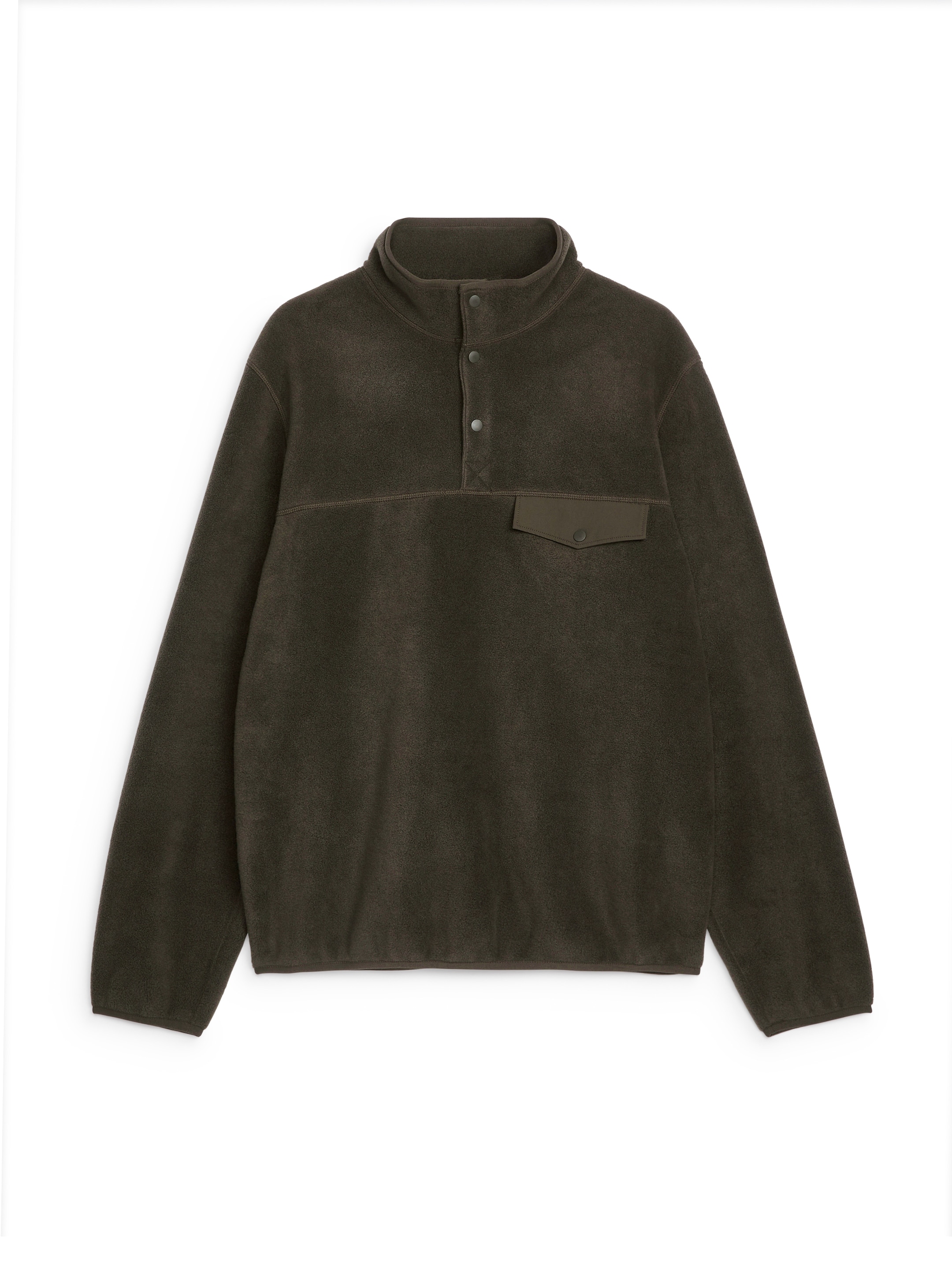 Pop-over Fleece - Dark Mole - Regular fit - Men - StillMedia/DescriptiveStillLife - 1