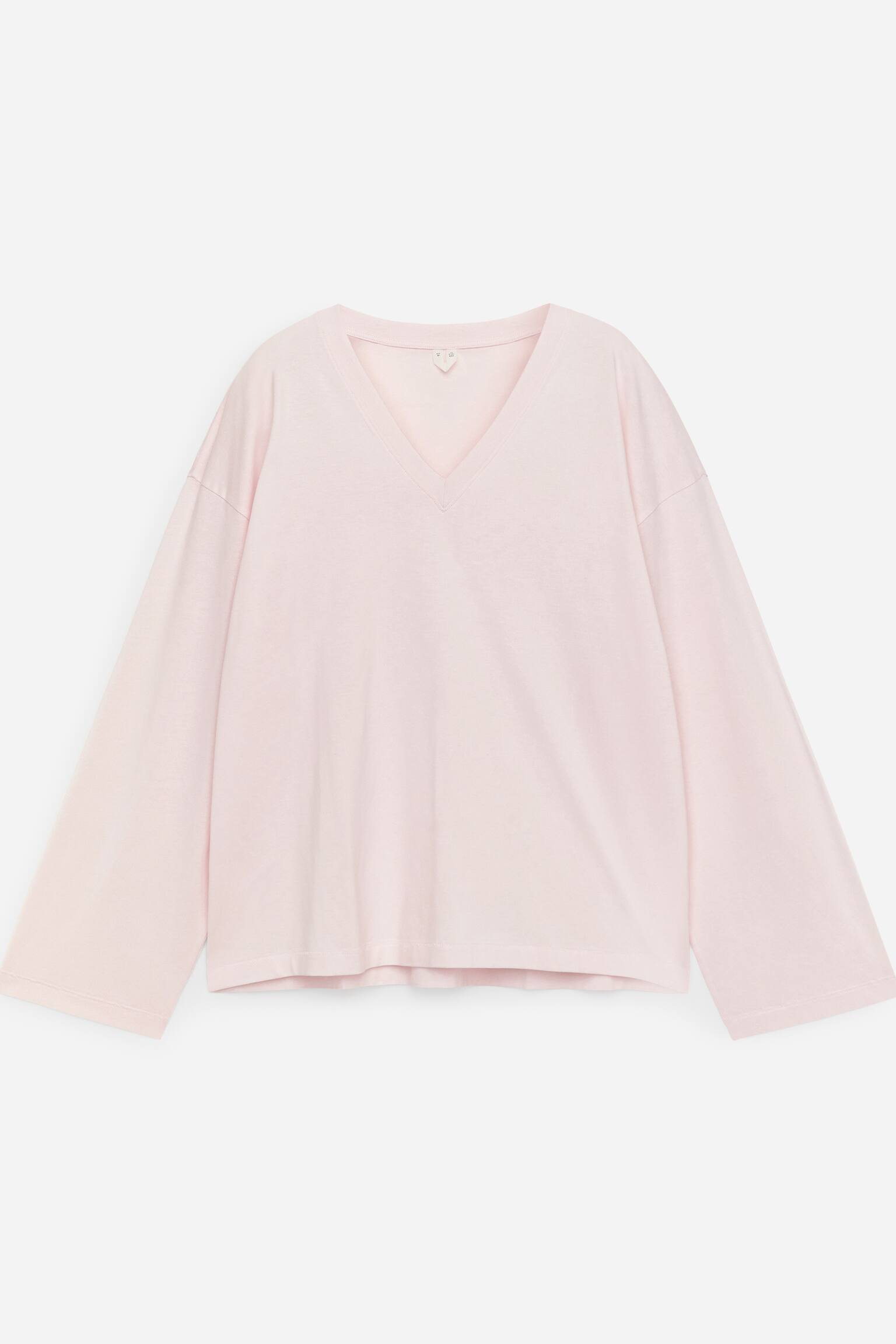 Långärmad t-shirt - Ljusrosa/Vit/Svart - 2