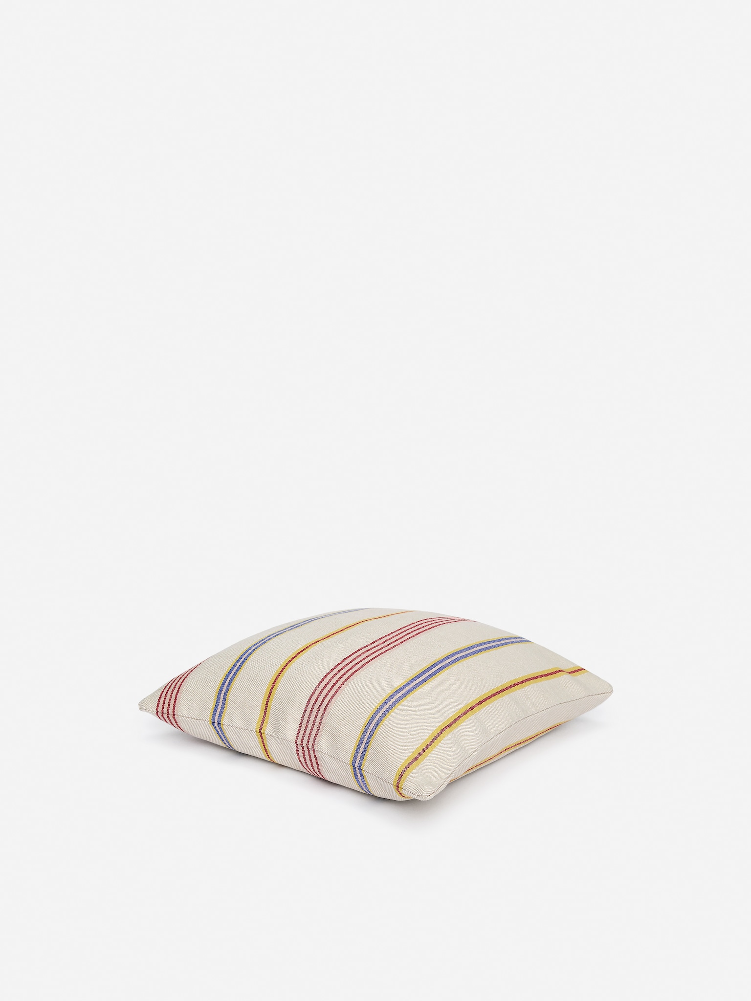 Putetrekk i linbomull 50x50 cm - Beige/flerfarget