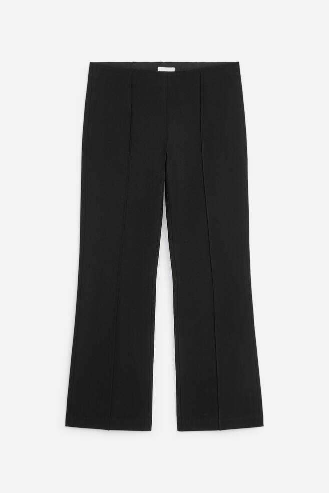 Pantalones acampanados tobilleros - Negro - 1