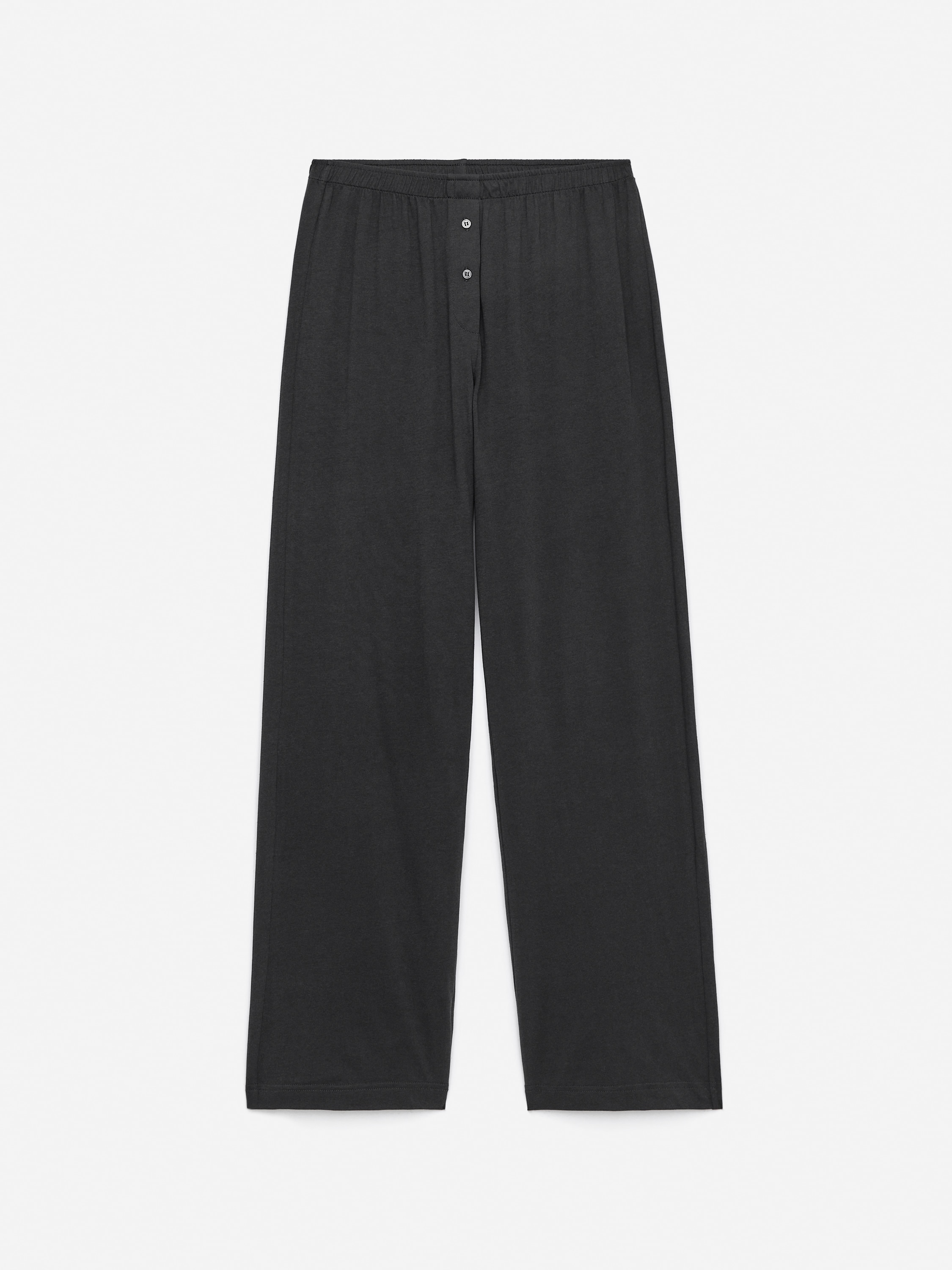 Pantalon drapé en coton mélangé - Gris foncé