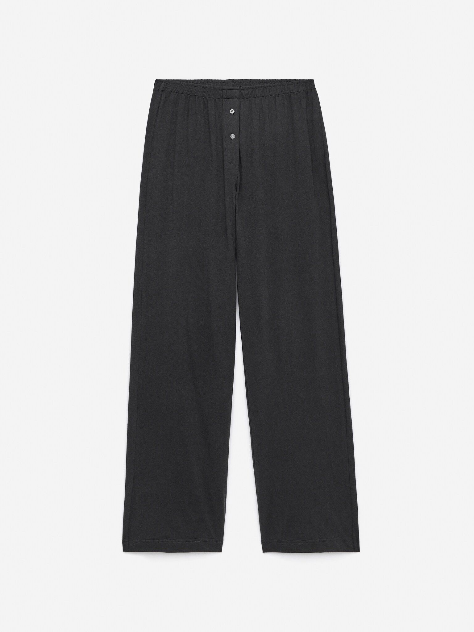 Pantalon drapé en coton mélangé - Gris foncé - 2