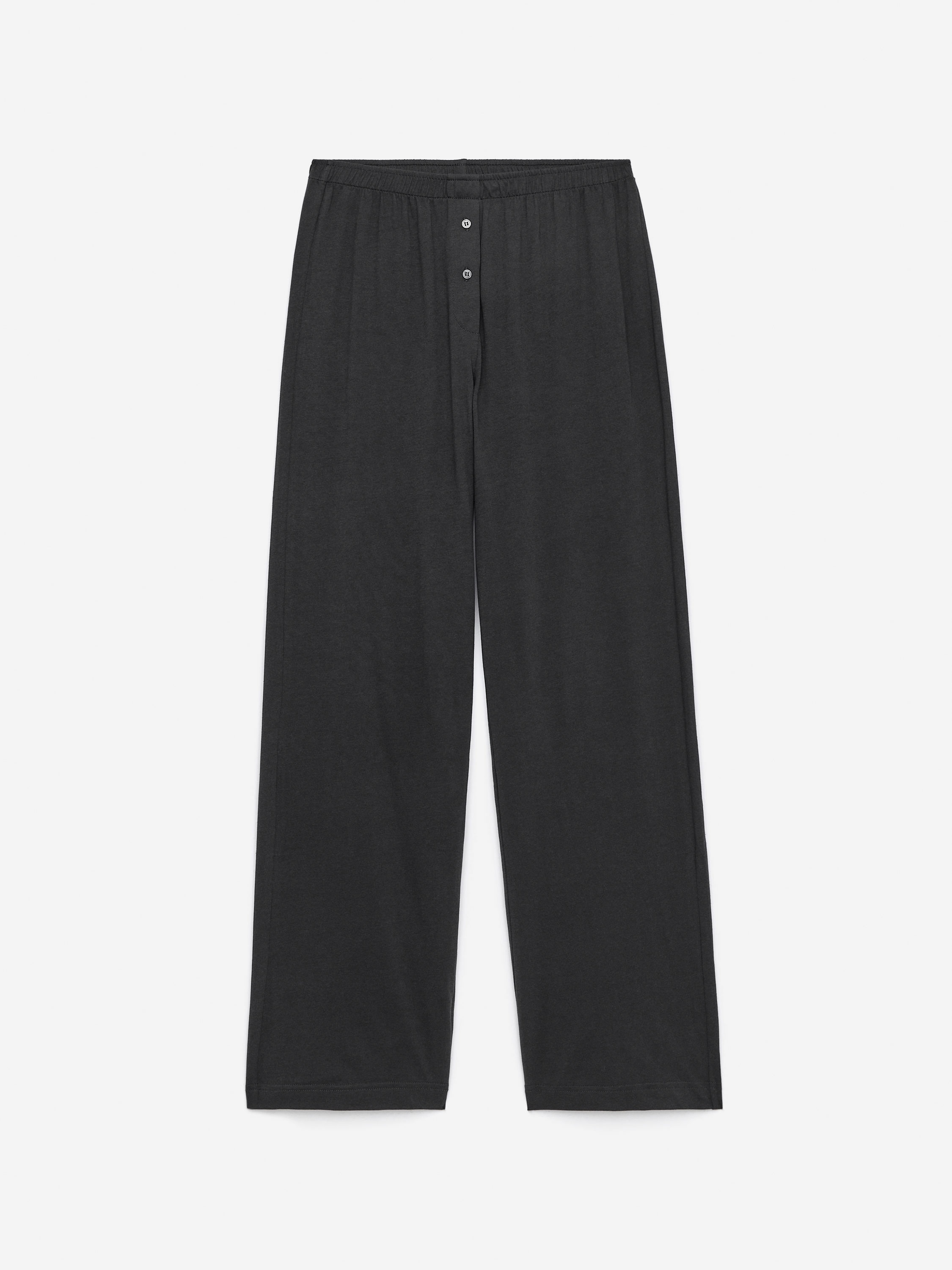 Drapey Cotton-Blend Trousers - Dark Grey - Relaxed fit - Women - StillMedia/DescriptiveStillLife - 1