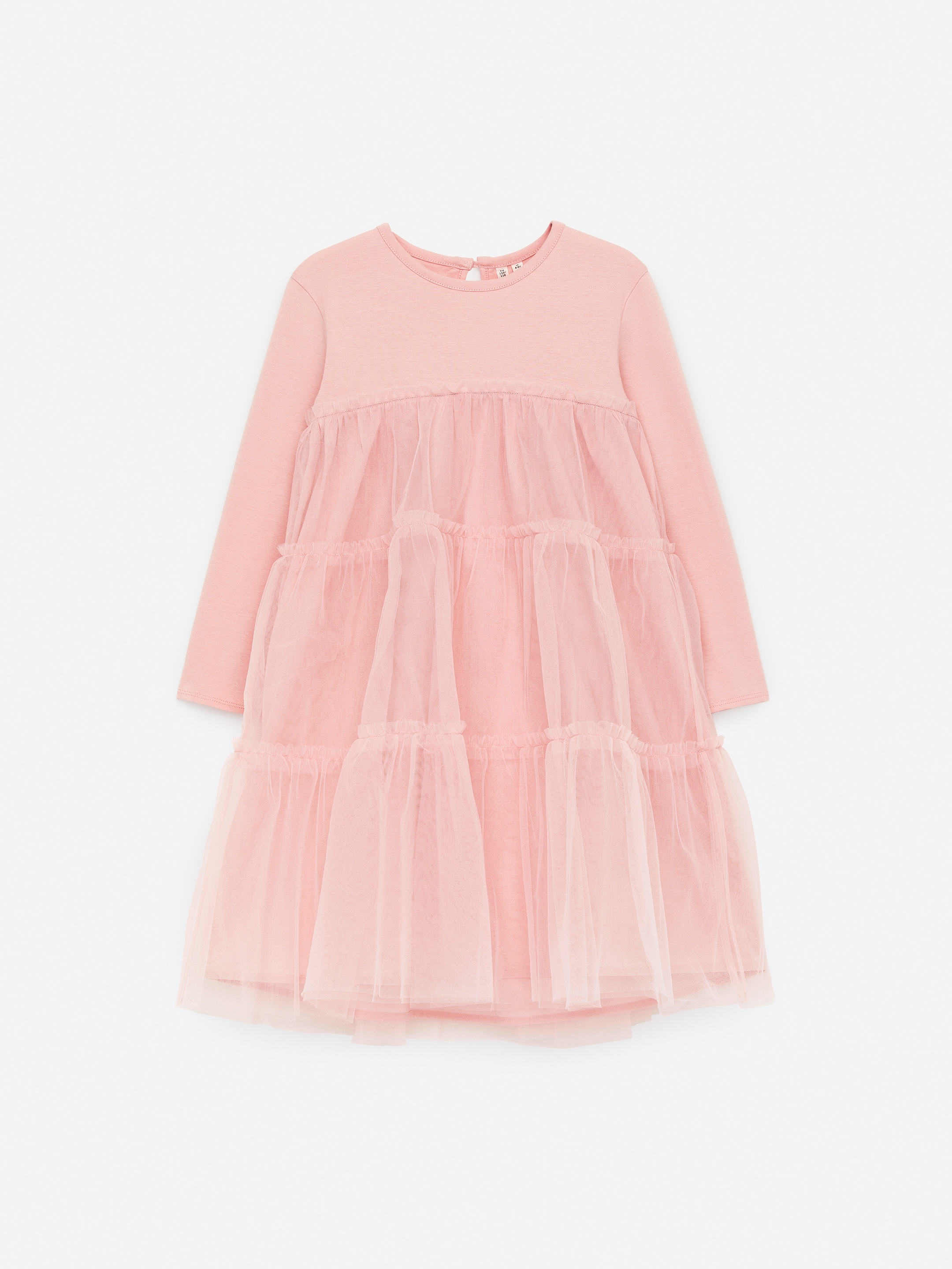 Long-Sleeve Tulle Dress - Pink - Oversized - Children - StillMedia/DescriptiveStillLife - 1