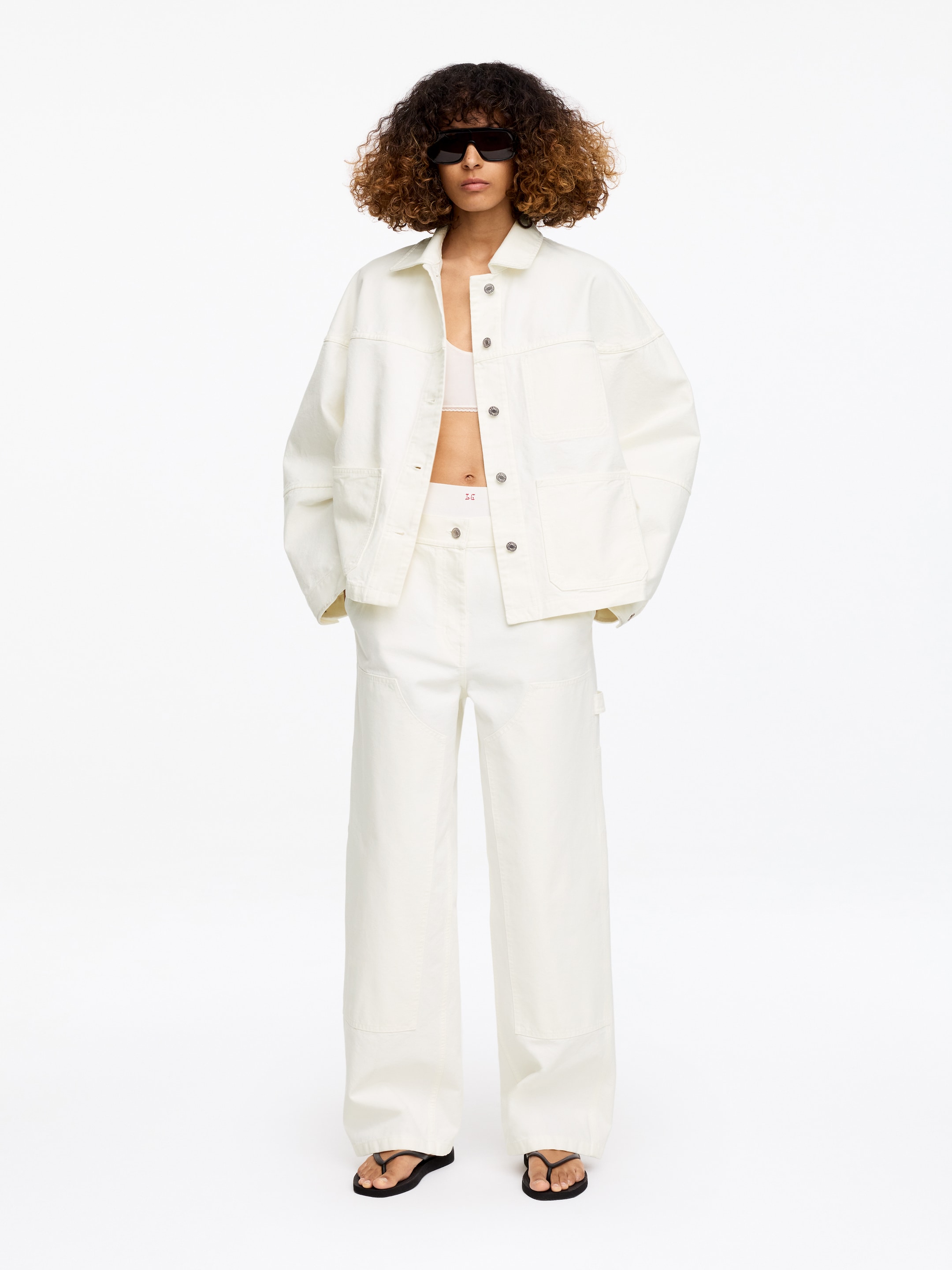 ARKET and Laila Gohar Work Jacket-#ffffff-18755