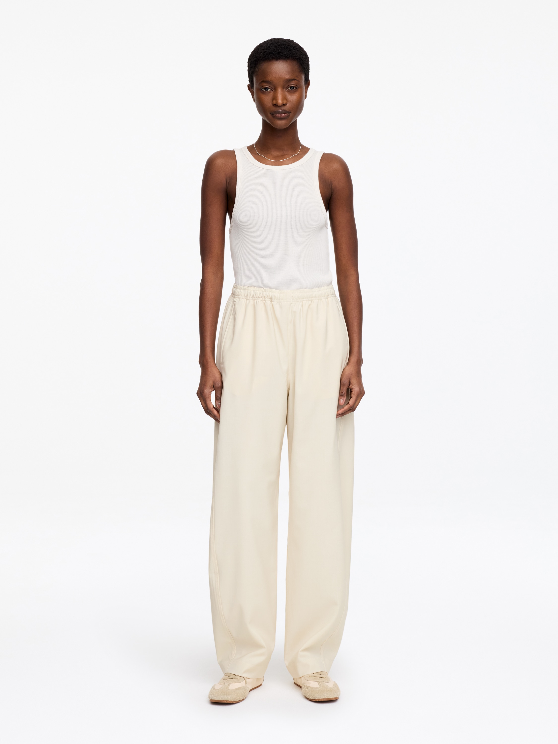 Pantalon décontracté - Beige clair