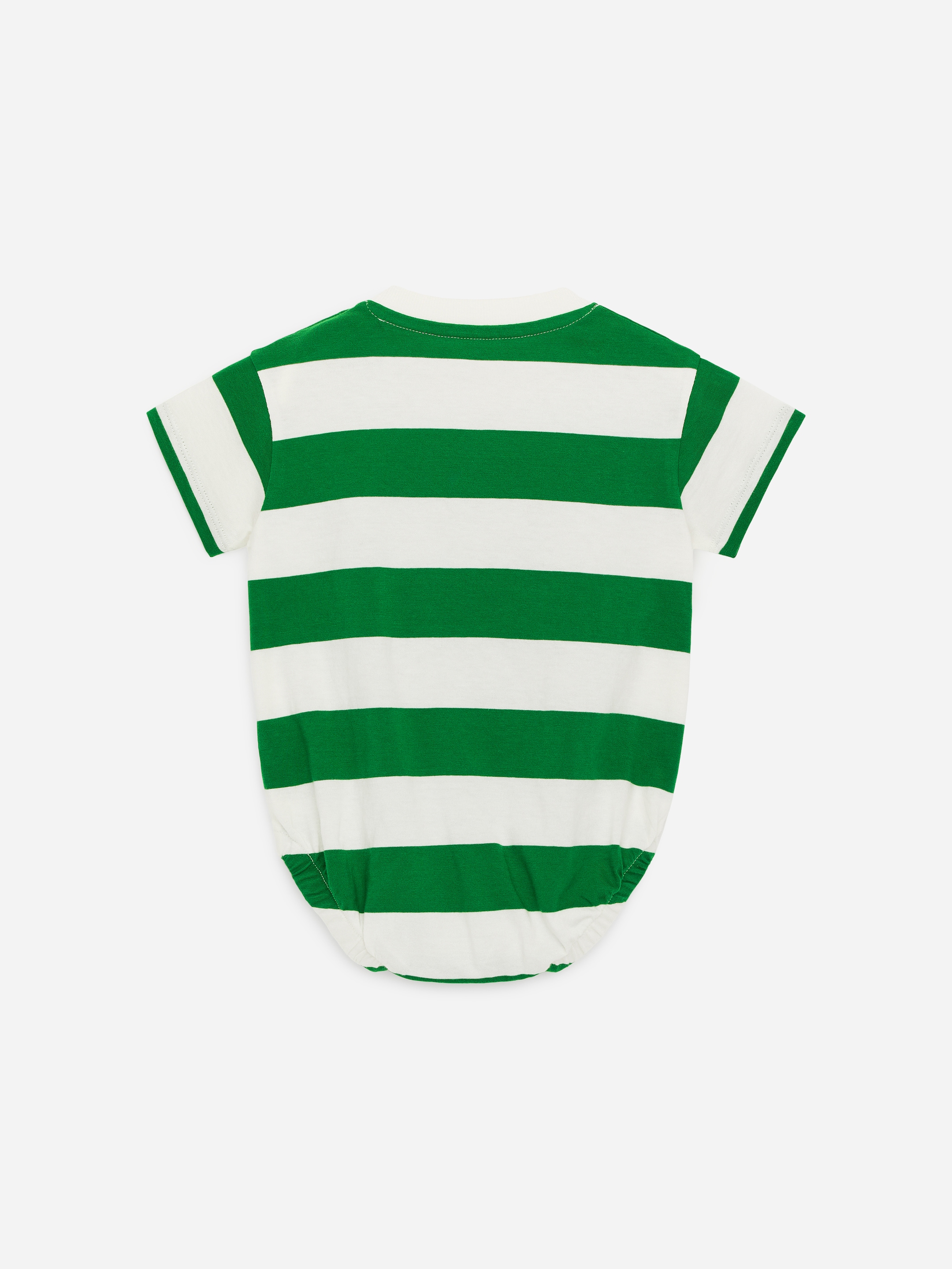 Kurzärmeliger Jersey-Strampler - Grün/Weiß - Slim Fit - Kinder - StillMedia/DescriptiveStillLife - 1