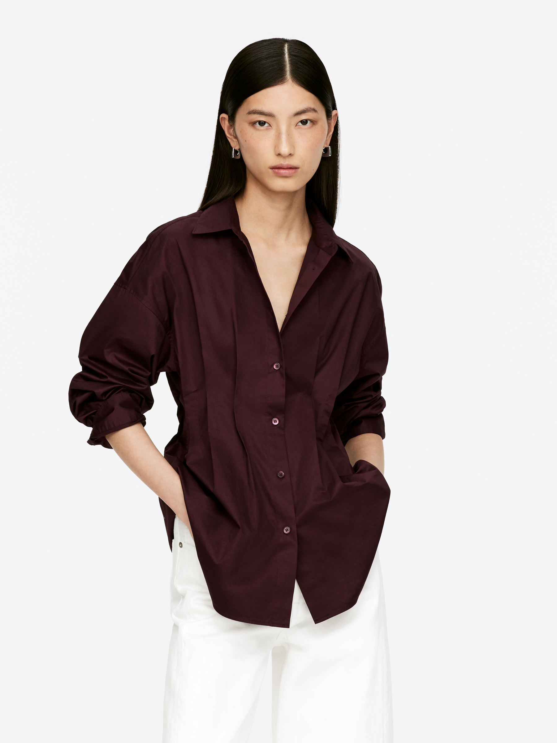 Silver-Plated Hoop Earrings - Silver - Women - StillMedia/Lookbook - 5