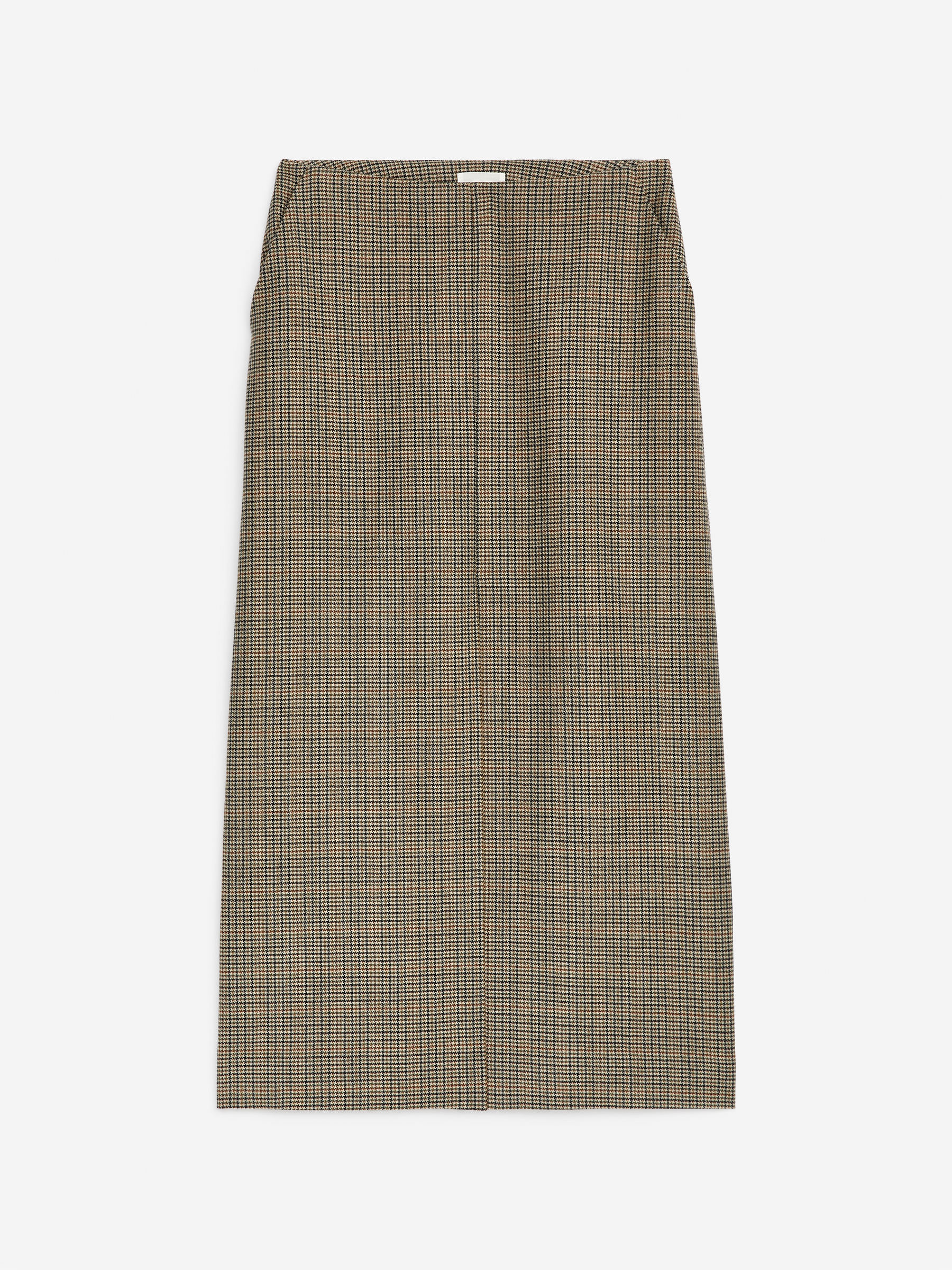 Karierter Bleistiftrock aus Wolle - Beige - Regular Fit - Damen - StillMedia/DescriptiveStillLife - 1