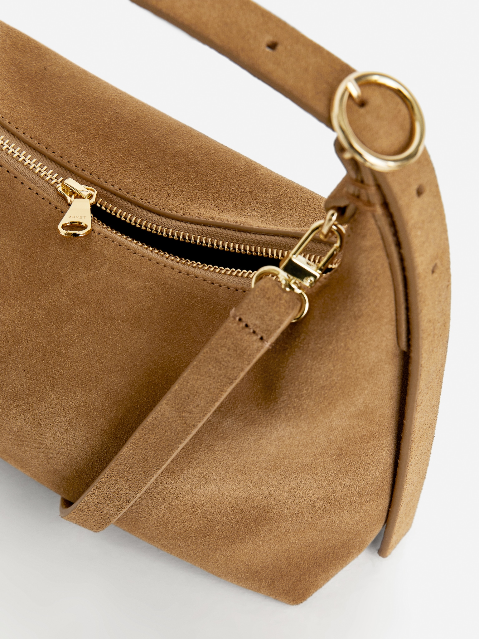 Sac en daim - Beige/Marron/Marron/Vert kaki - 3