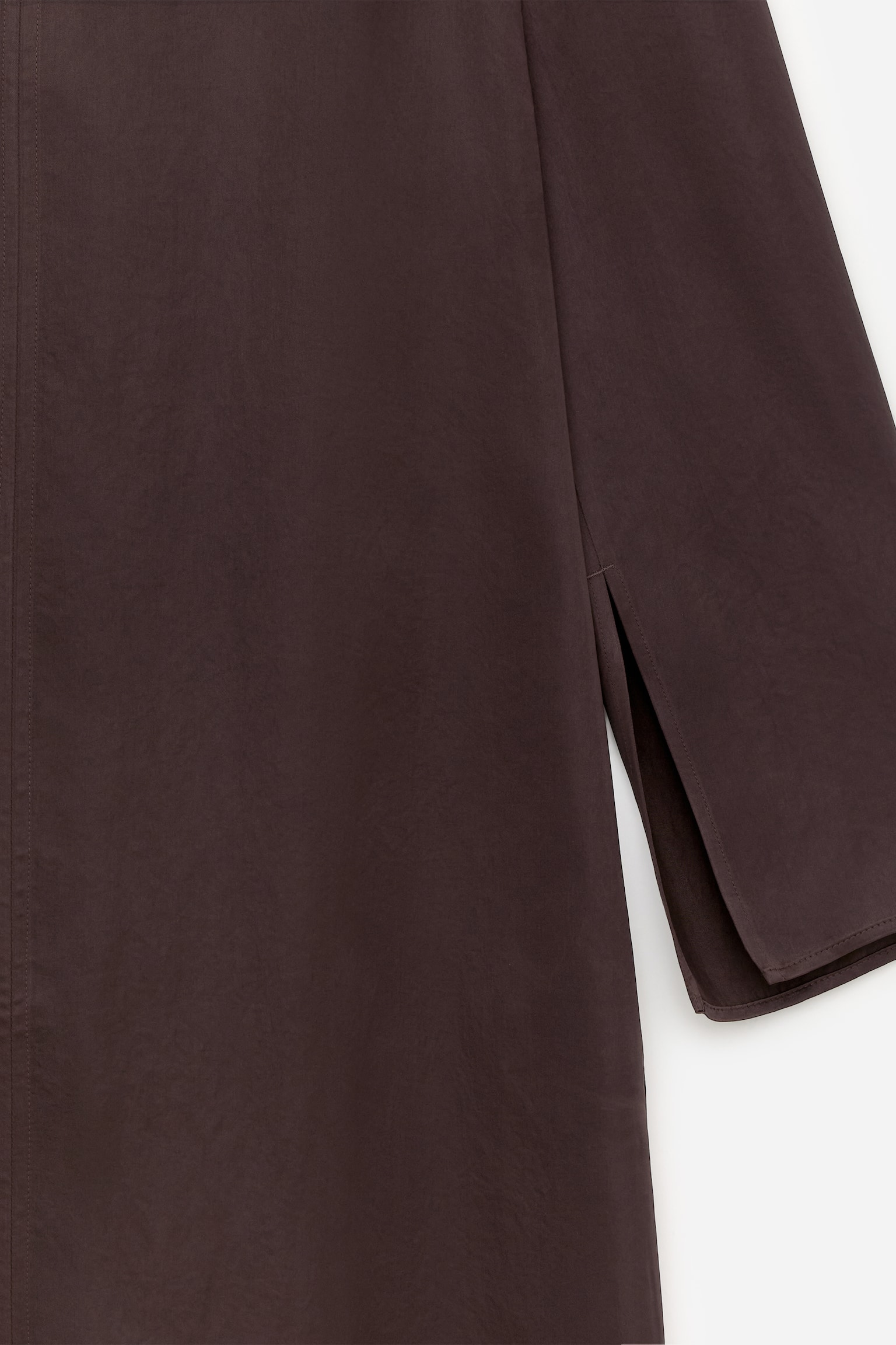 Satinkleid mit U-Ausschnitt - Braun - 6