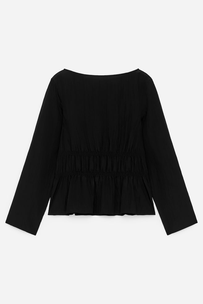 Smock Top - Black - 1