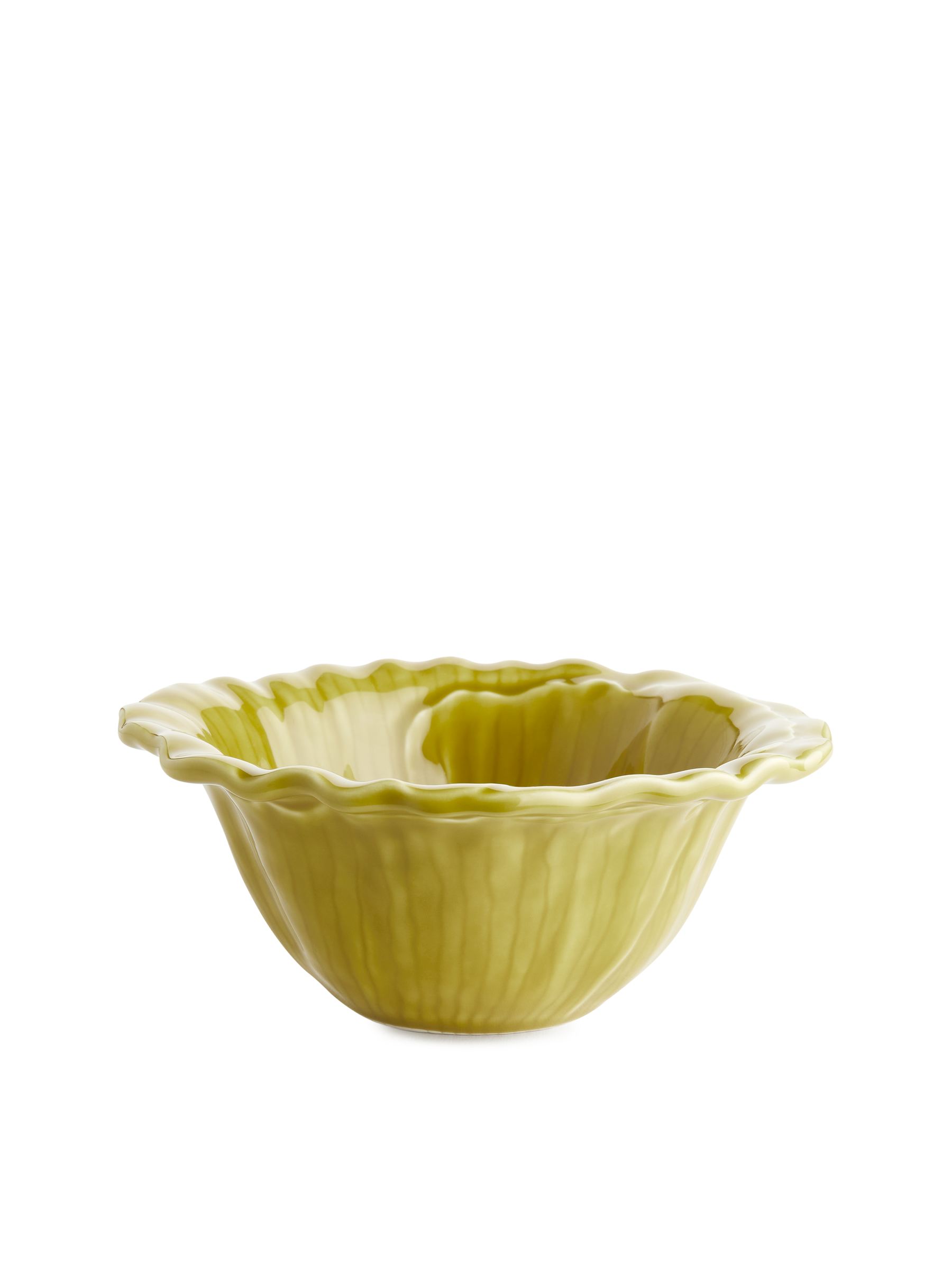 Schale mit Wildblumendesign von San Raphael, 17 cm - Grünliches Gelb - Haushaltswaren - StillMedia/DescriptiveStillLife - 2