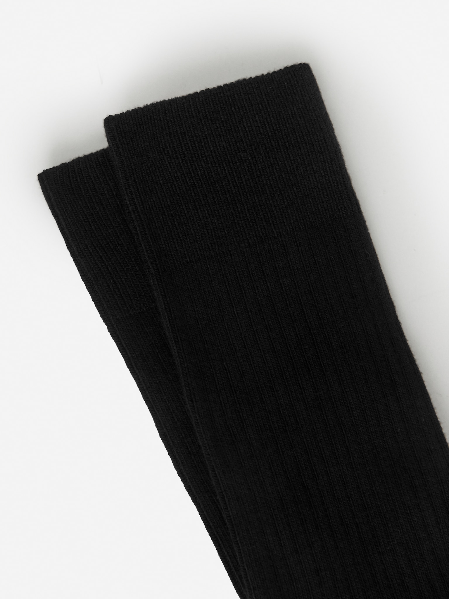 Chaussettes en coton supima côtelé - Noir/Bleu foncé - 3