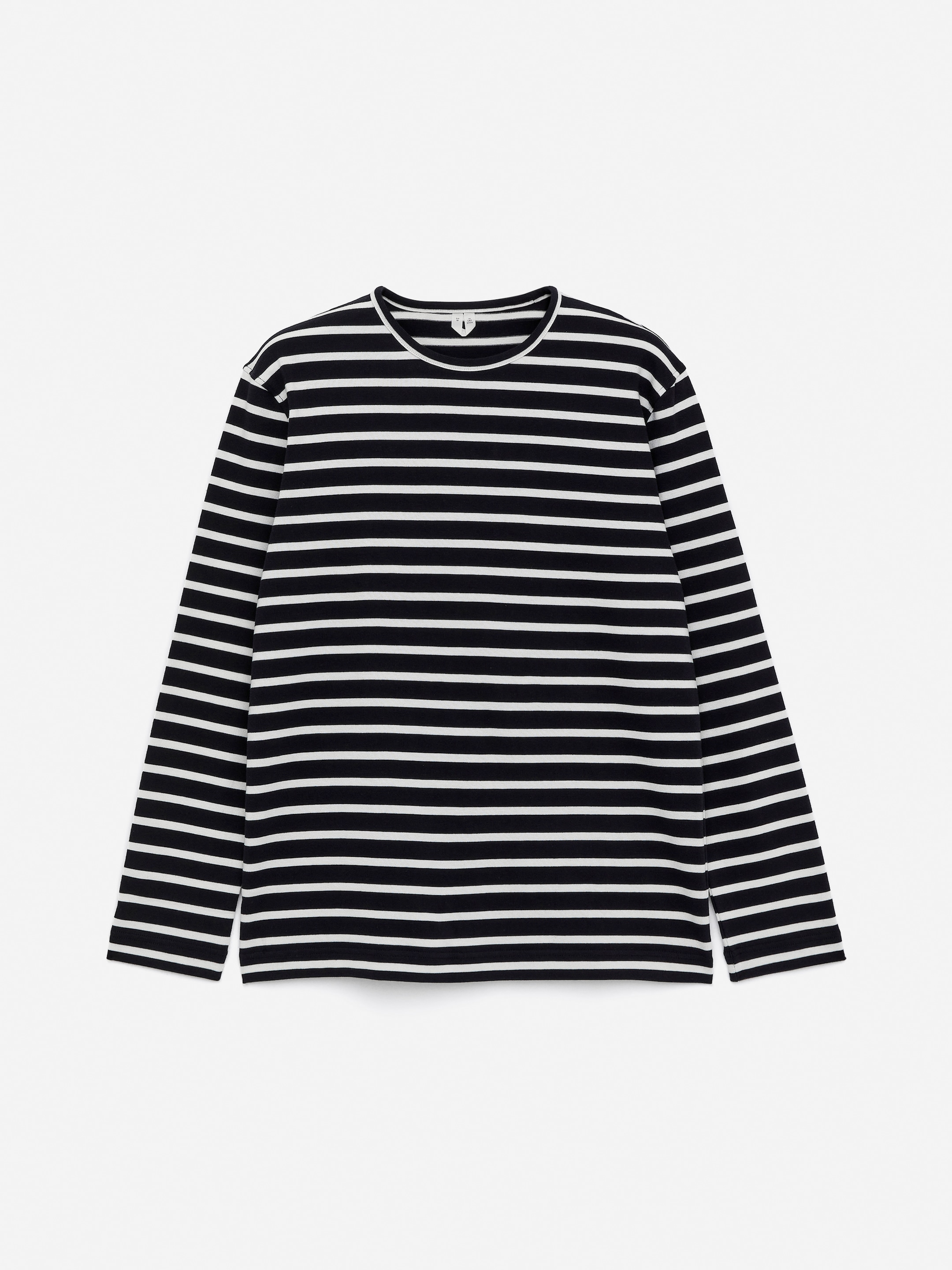 Grösseres Bild ansehen: Langarmshirt - Cremeweiß/Dunkelblau - HERREN | H&M CH 5