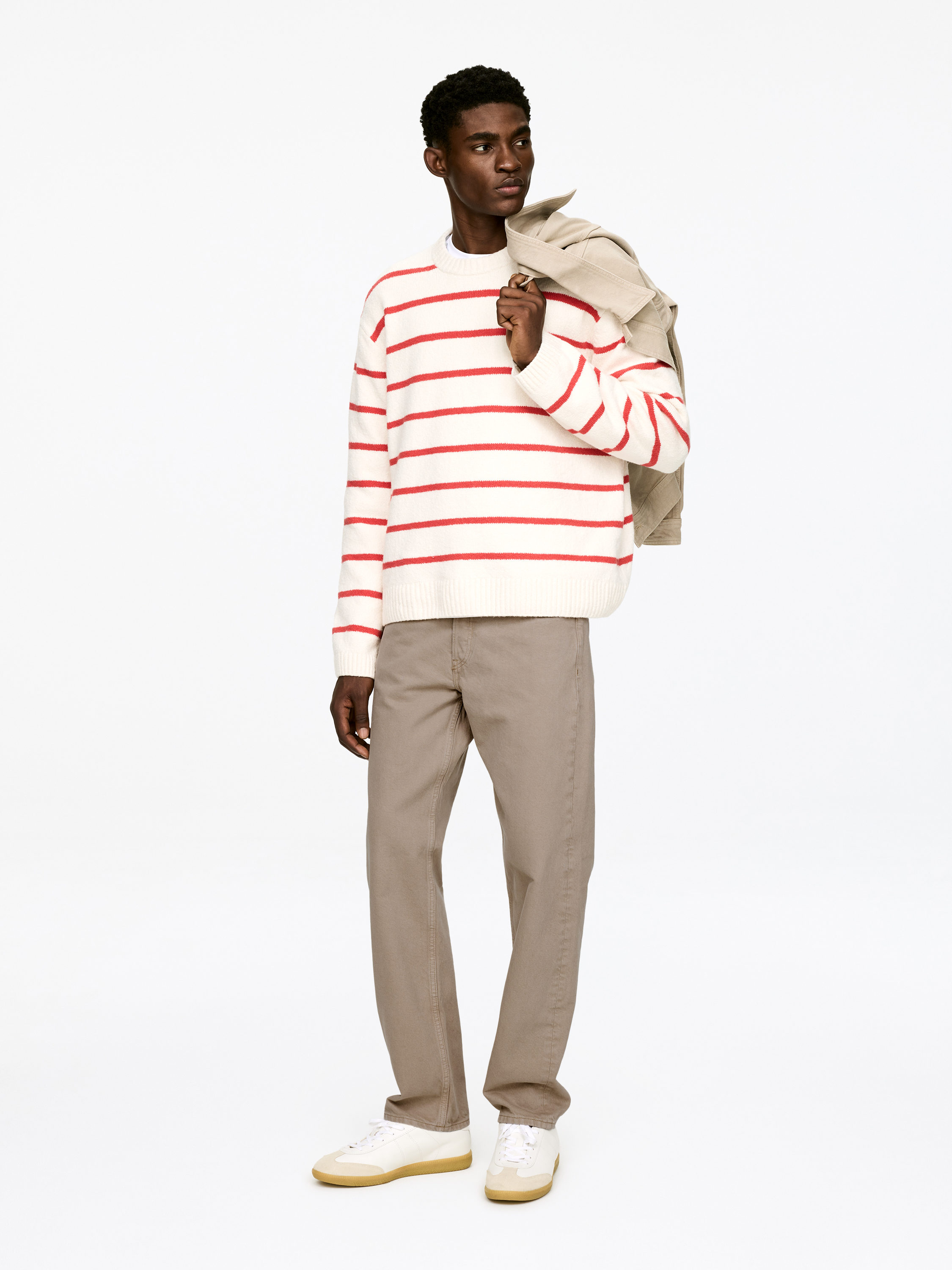 OCEAN Loose Straight Jeans - Beige - Loose Fit - Herren - StillMedia/Lookbook - 7