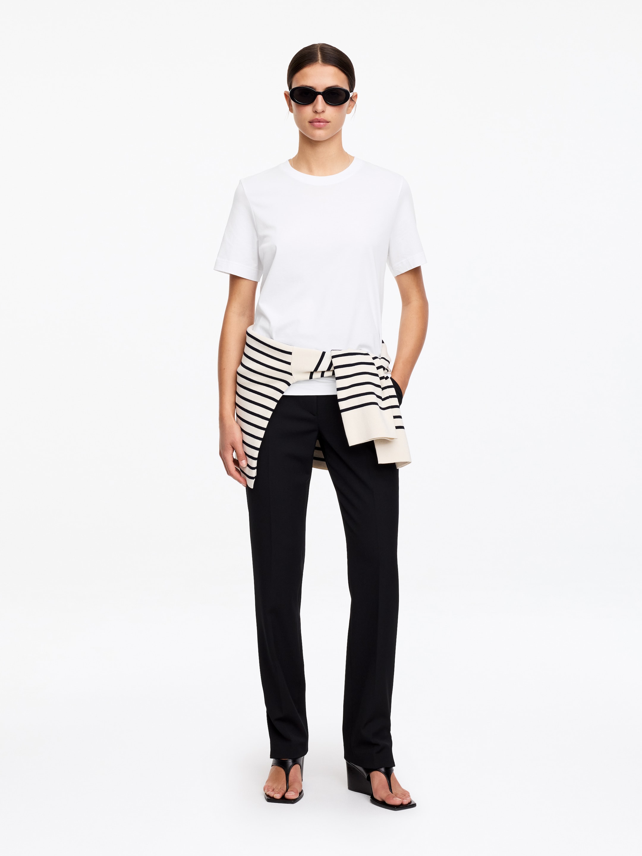 Signature-T-Shirt - Weiß - Regular Fit - Damen - StillMedia/Lookbook - 66