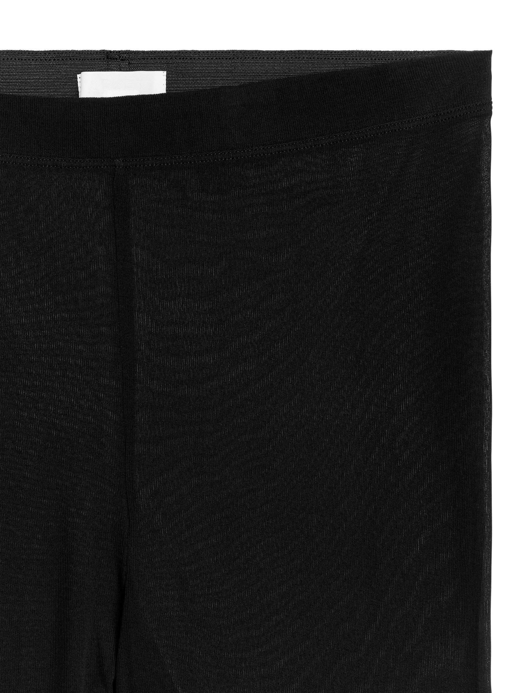 Silk Rib Leggings - Black - Women - StillMedia/DescriptiveDetail - 1