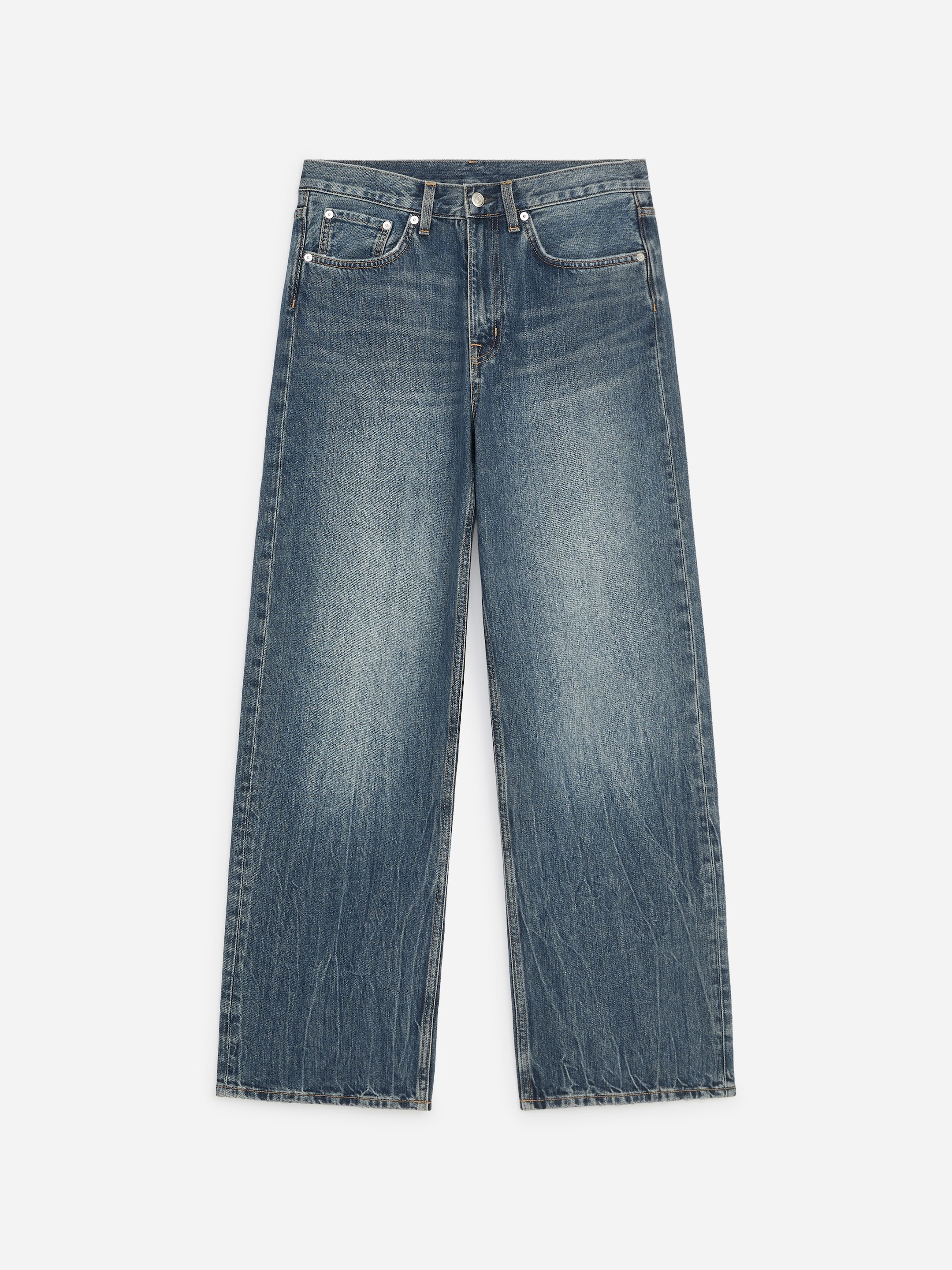 CORAL Wide Jeans - Greyish Blue - Relaxed fit - women - StillMedia/DescriptiveStillLife - 1