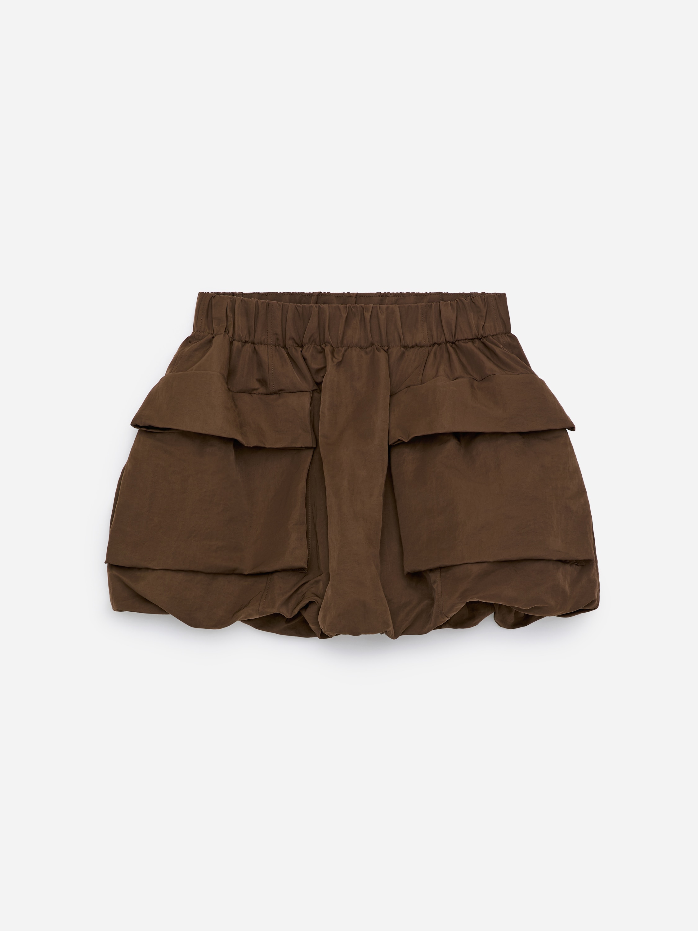 Mini Bubble Skirt - Brown