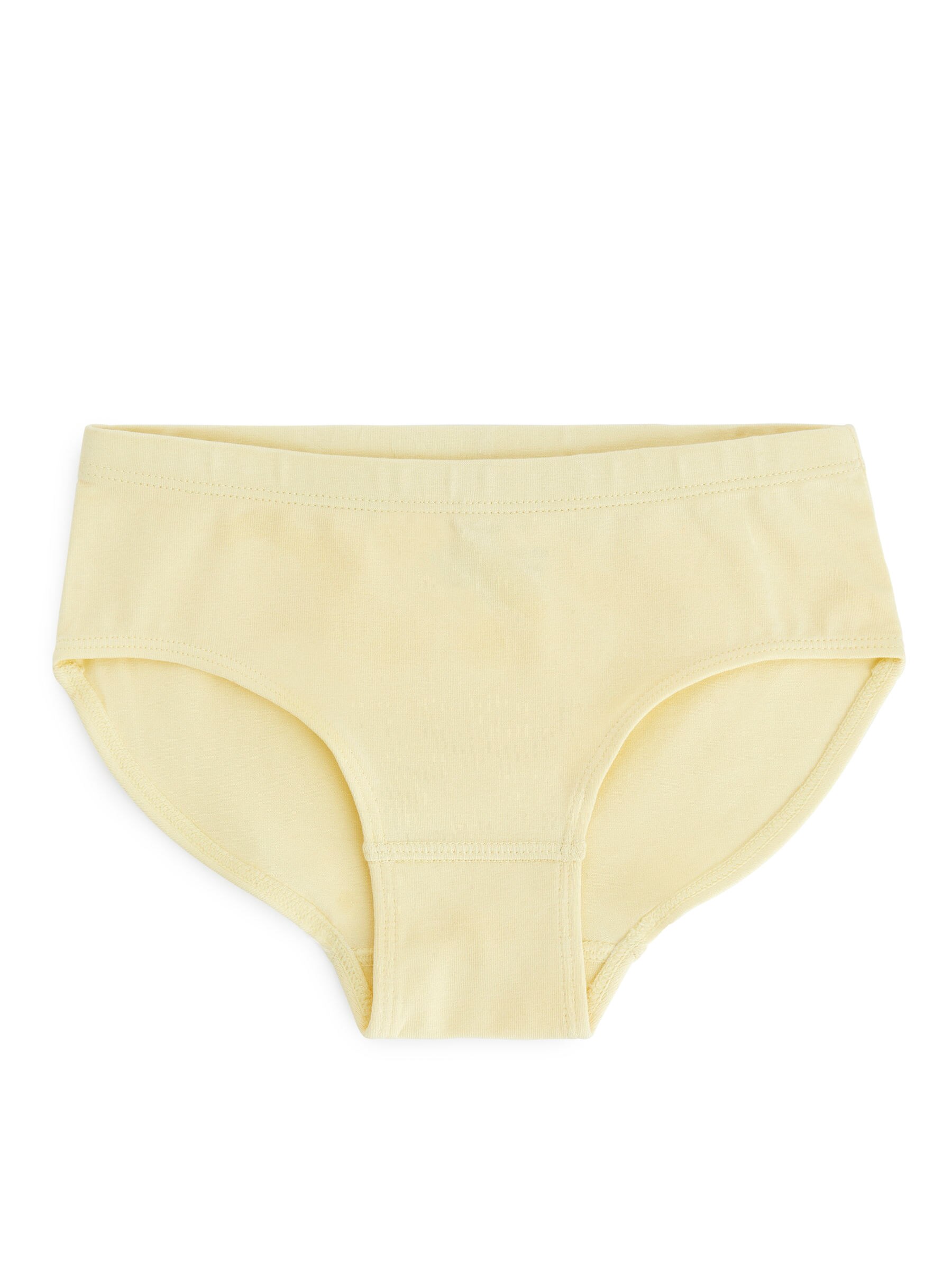 Slips aus Baumwolljersey, 3er-Set - Gelb/Rosa/Gestreift - Regular Fit - Kinder - StillMedia/DescriptiveStillLife - 1