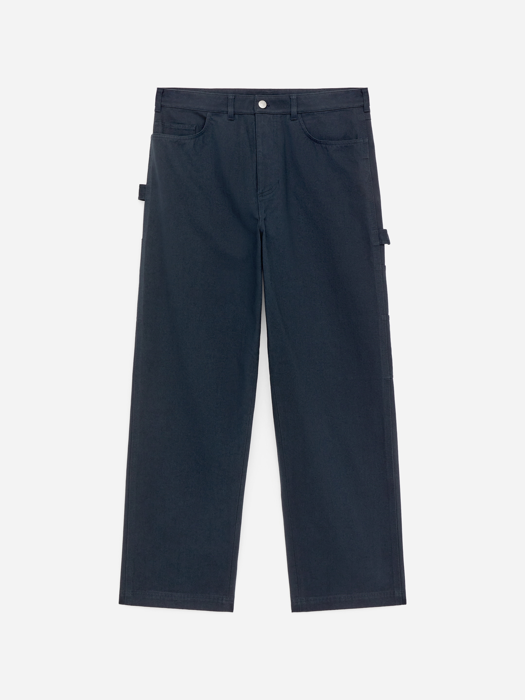 Relaxed Canvas Trousers - Dark Blue - Relaxed fit - Men - StillMedia/DescriptiveStillLife - 6