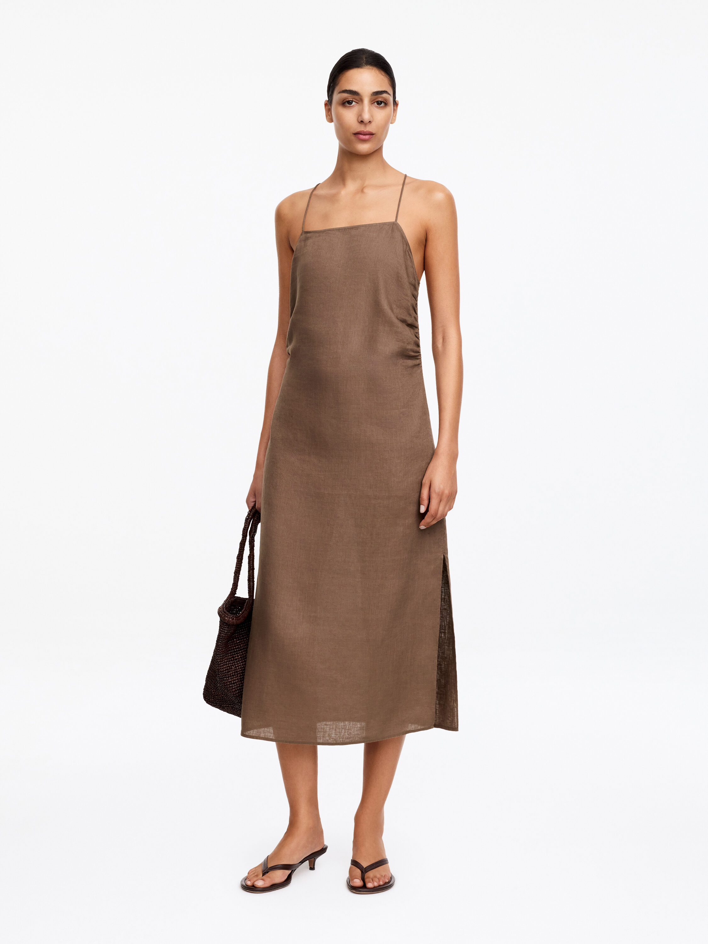 Linen Midi Dress