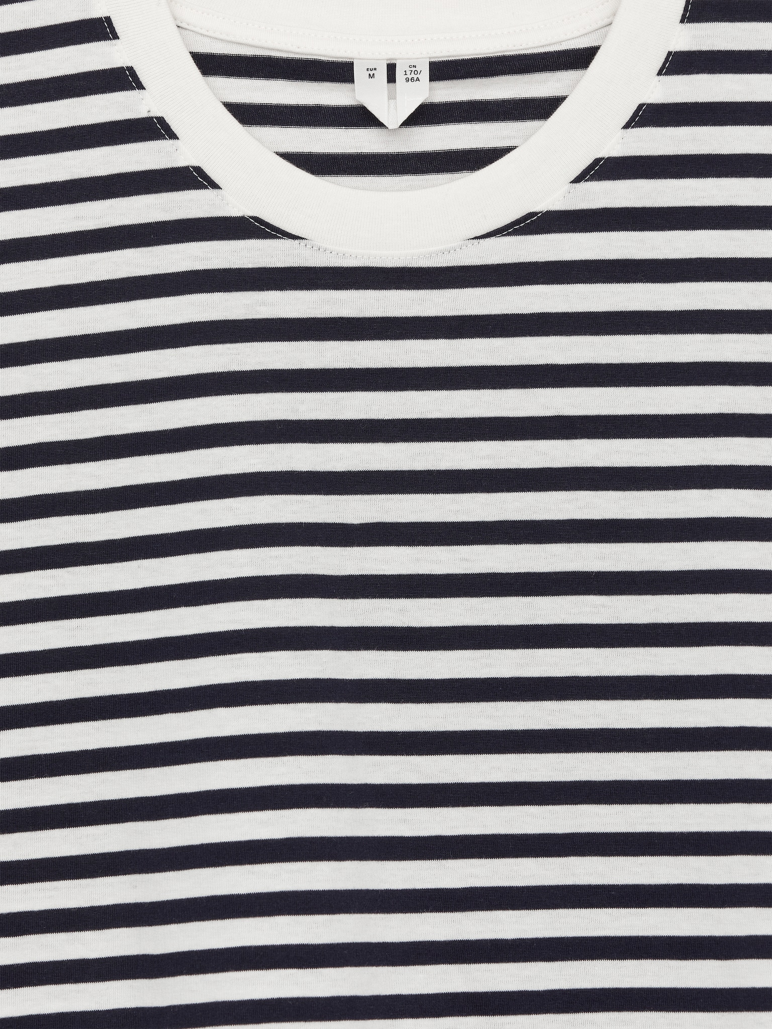 LILY Charakteristisches T-Shirt - Weiß/Dunkelblau/Weinrot/Rot/Weiß/Braun/Cremeweiß/Schwarz/Weiß/Graumeliert/Dunkelblau - 3