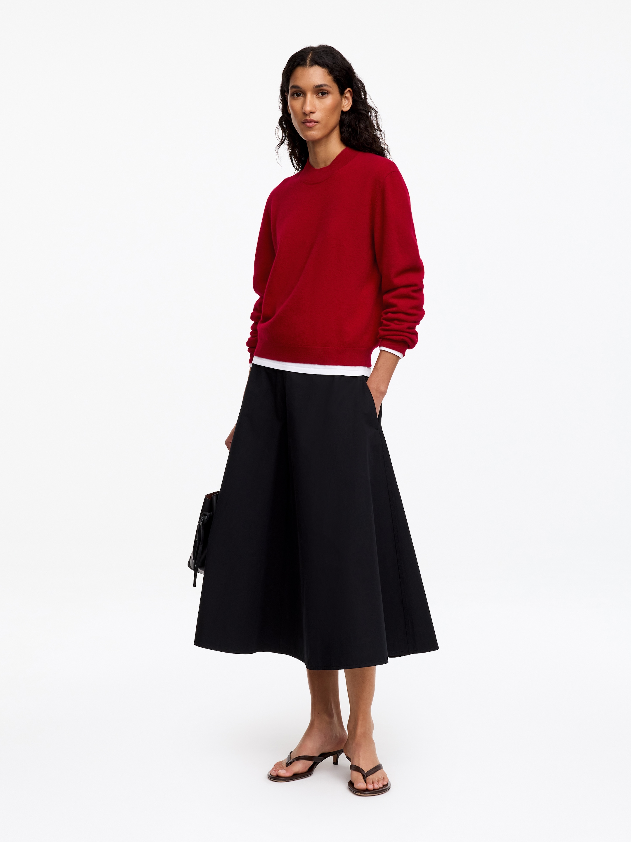 Soft Merino Wool Jumper - Red - Regular fit - women - StillMedia/Lookbook - 4