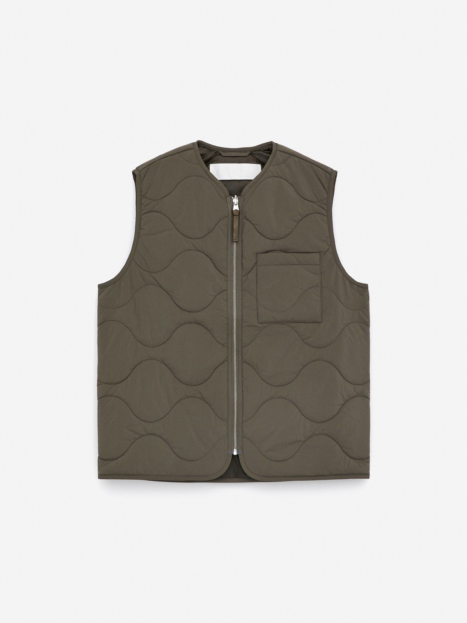 Veste matelassée sans manches 2-en-1 - Vert kaki/Bleu foncé/Noir/Rouge brun/Vert - 2