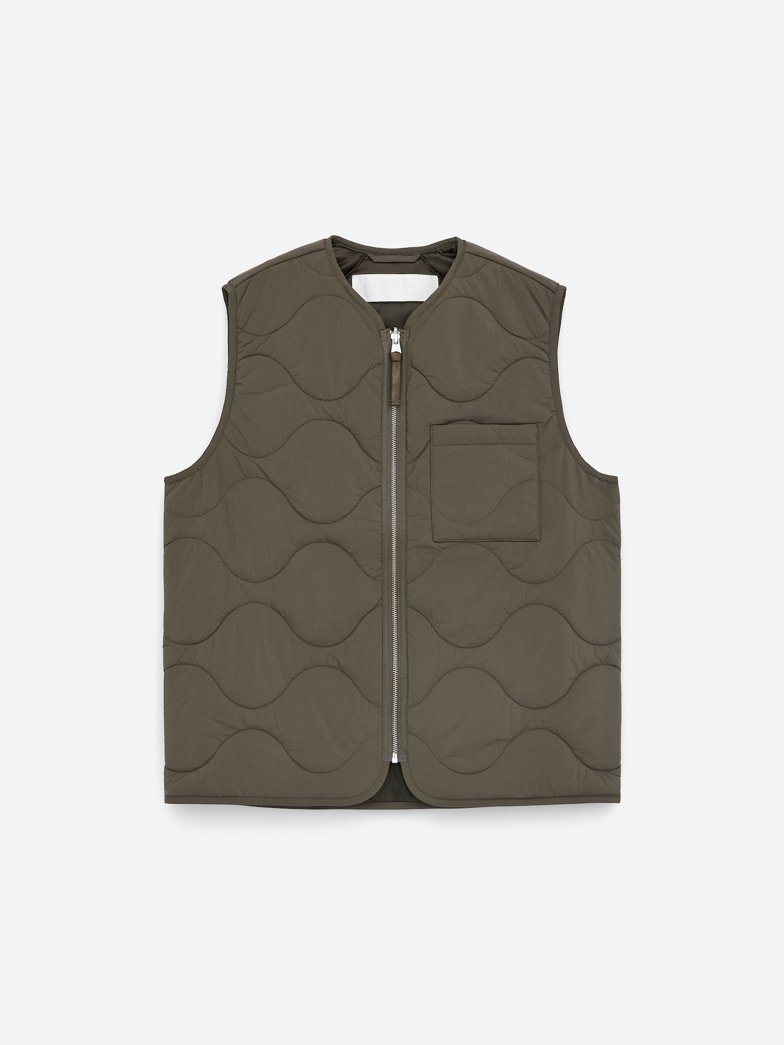 2-in-1 quiltet vest - Kakigrøn/Mørkeblå/Sort/Rødbrun/Blå/Grøn - 2