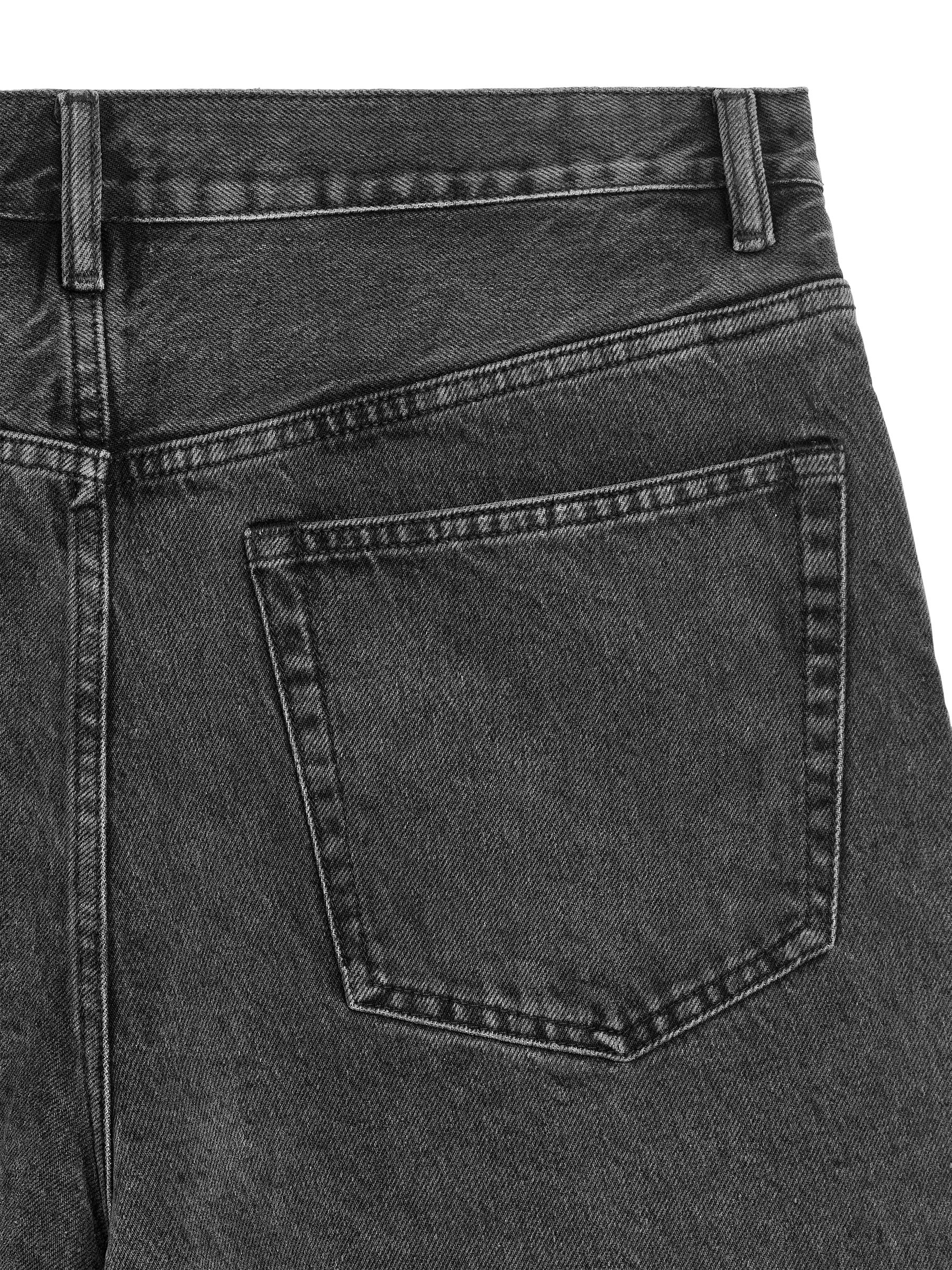 Relaxed Denim Shorts - Dark Grey - Relaxed fit - Men - StillMedia/DescriptiveDetail - 1