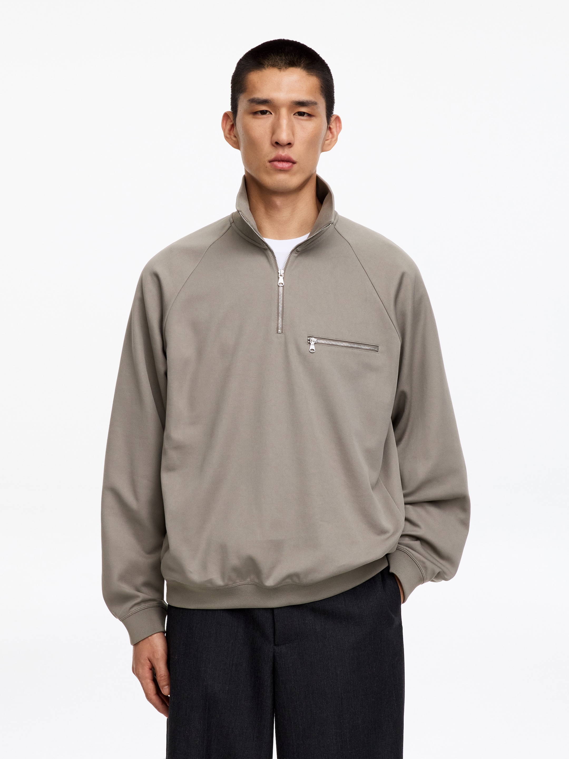Tracksuit Sweatshirt-Grey-19831