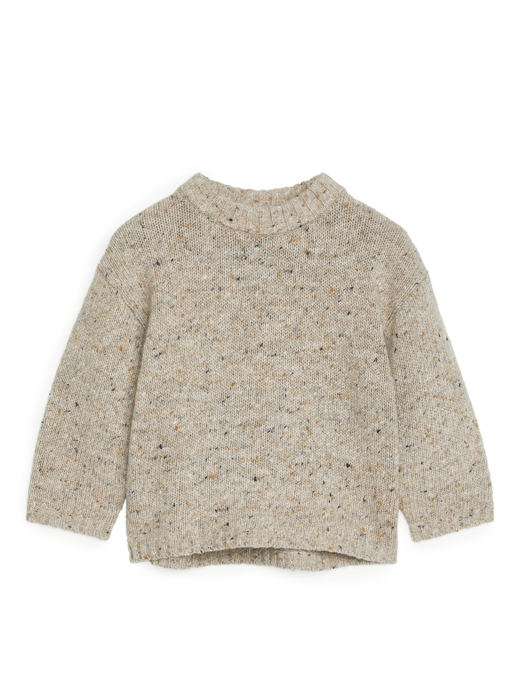 Vezi imaginea mai mare: Pulover din amestec de lână cu neps - Beige Melange - COPII | H&M RO 1