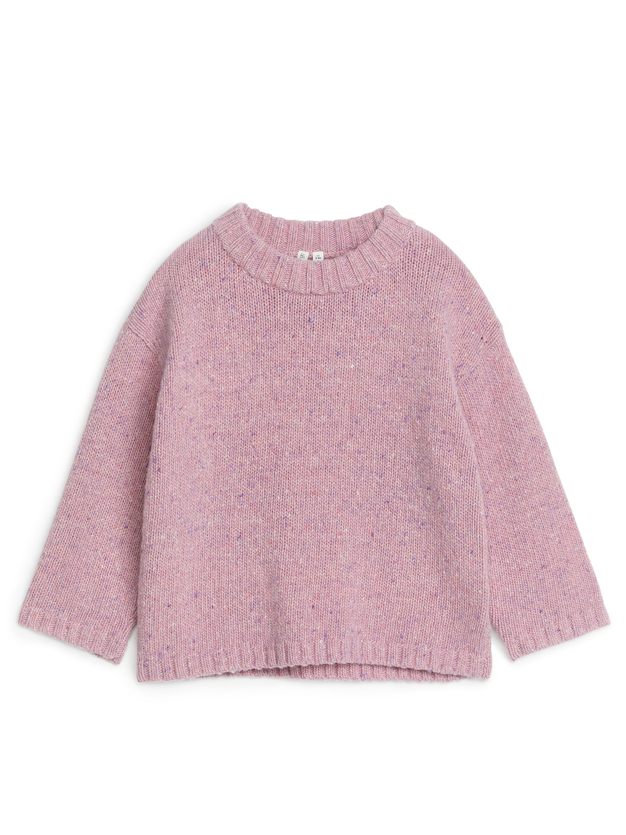 Tröja i ull - Rosa/nepstextur - Regular fit - Children - StillMedia/DescriptiveStillLife - 2