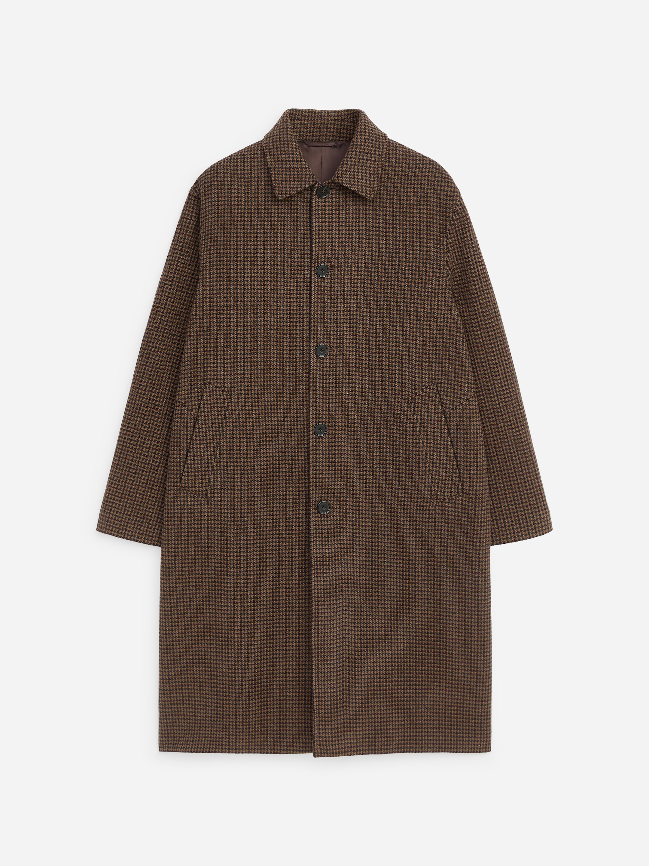 Karierter Melton-Mantel - Braun/Karos - Regular Fit - men - StillMedia/DescriptiveStillLife - 1