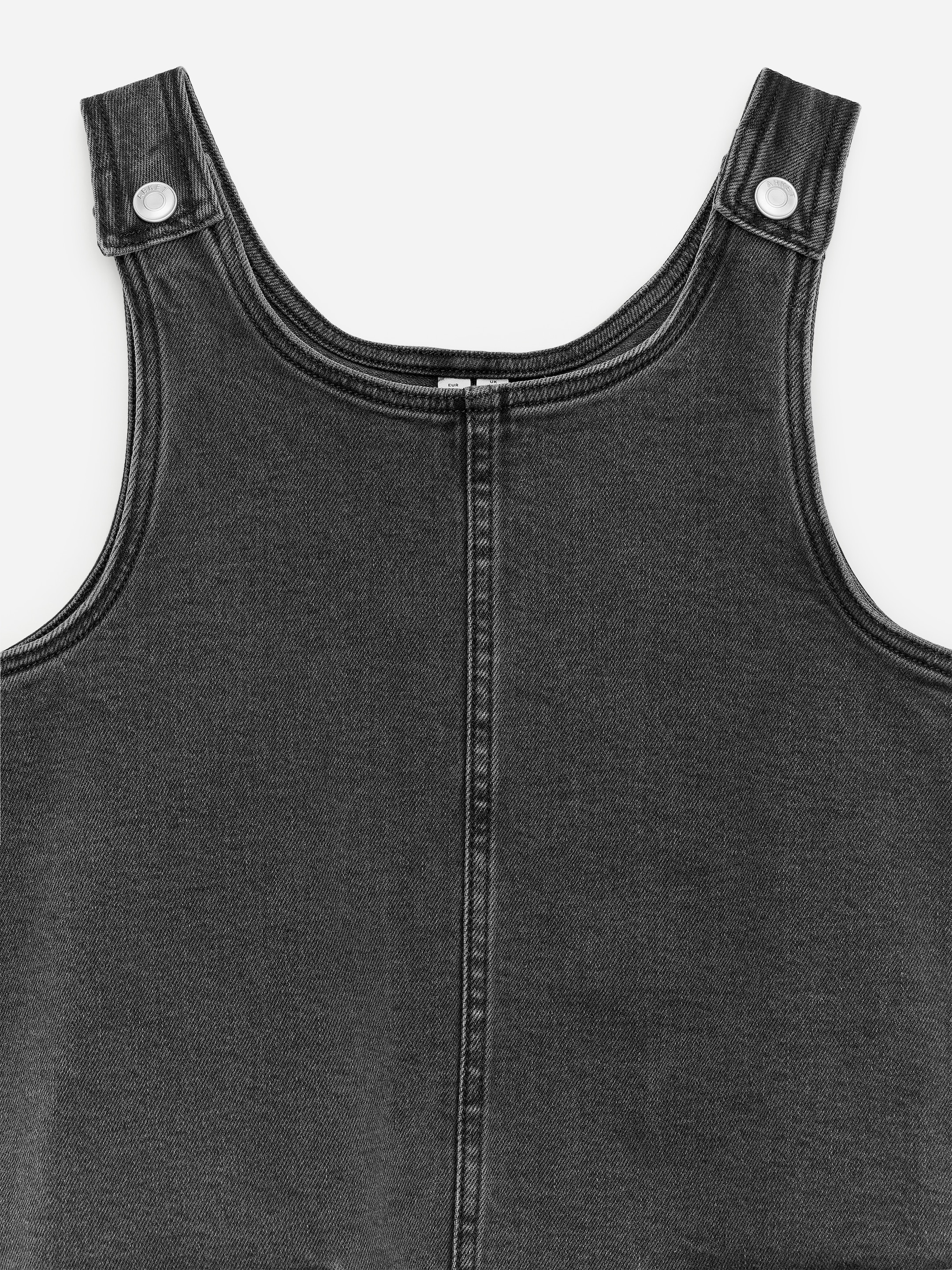 Sleeveless Denim Dress - Black - Relaxed fit - Children - StillMedia/DescriptiveDetail - 3