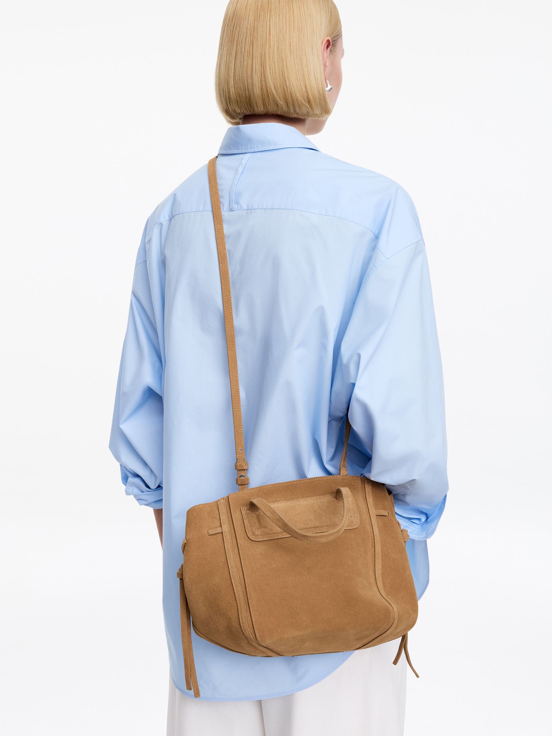 Leather Tote Bag-#68513C-18652