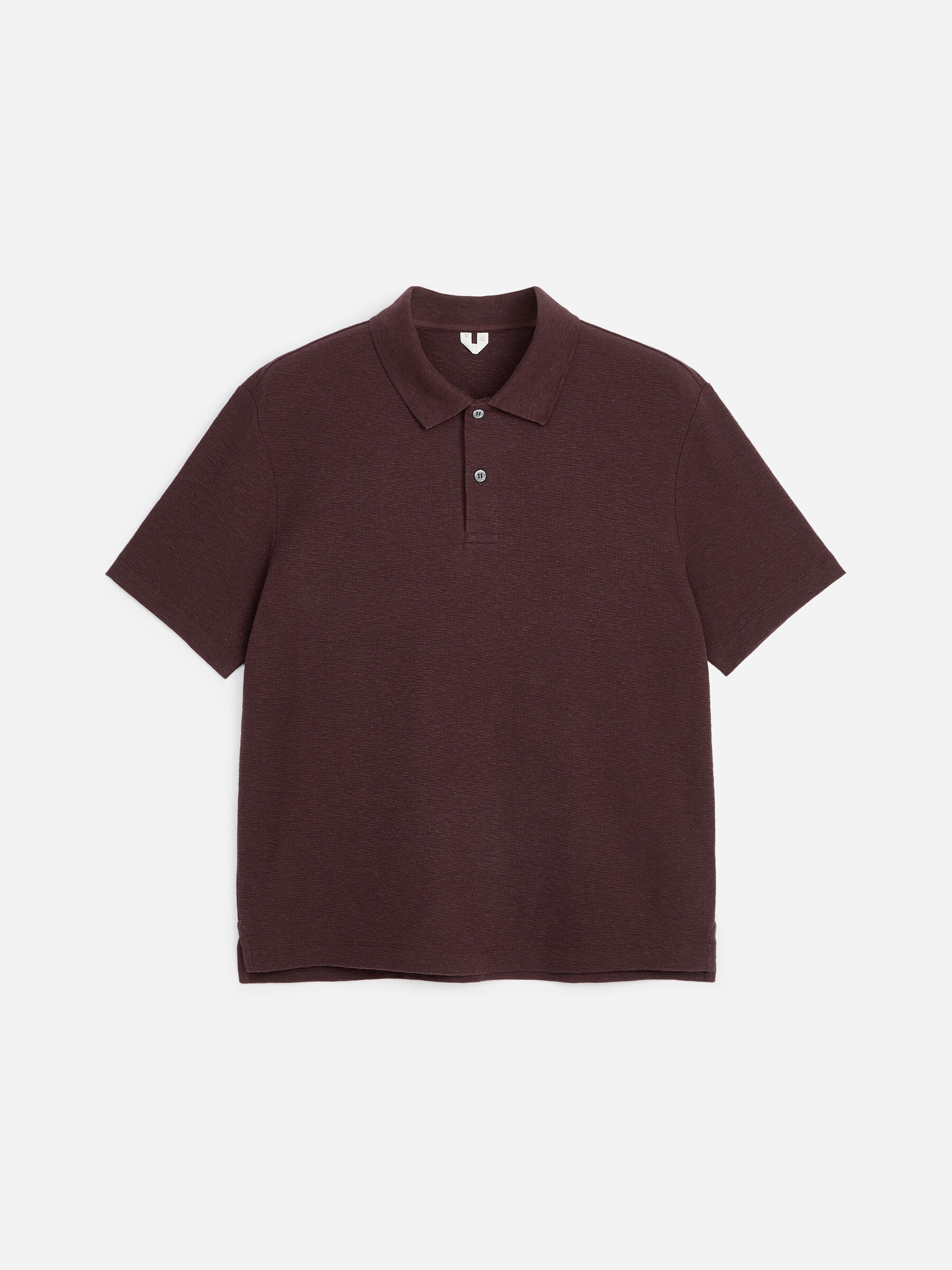 Polo en lin et coton - Marron - Regular fit - Homme - StillMedia/DescriptiveStillLife - 1