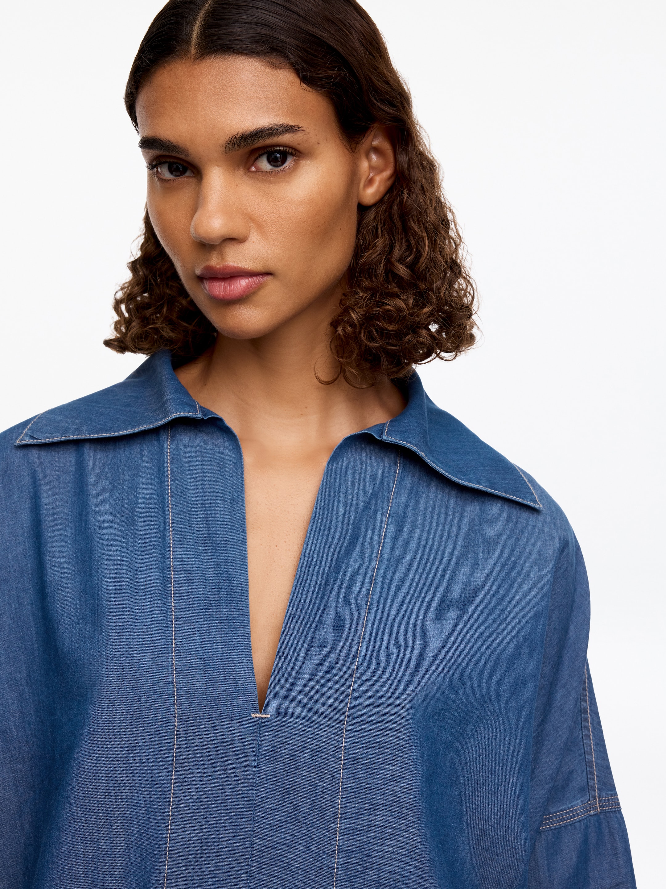 Camisa marinera estilo pop-over - Azul - Corte estándar - Women - StillMedia/Lookbook - 4