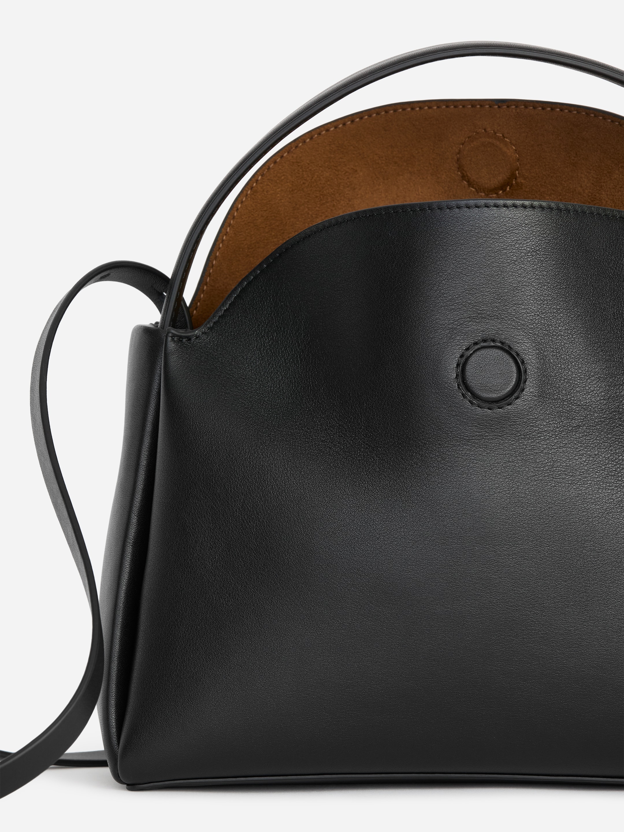 Borsa a spalla in pelle - Nero - women - StillMedia/DescriptiveDetail - 7