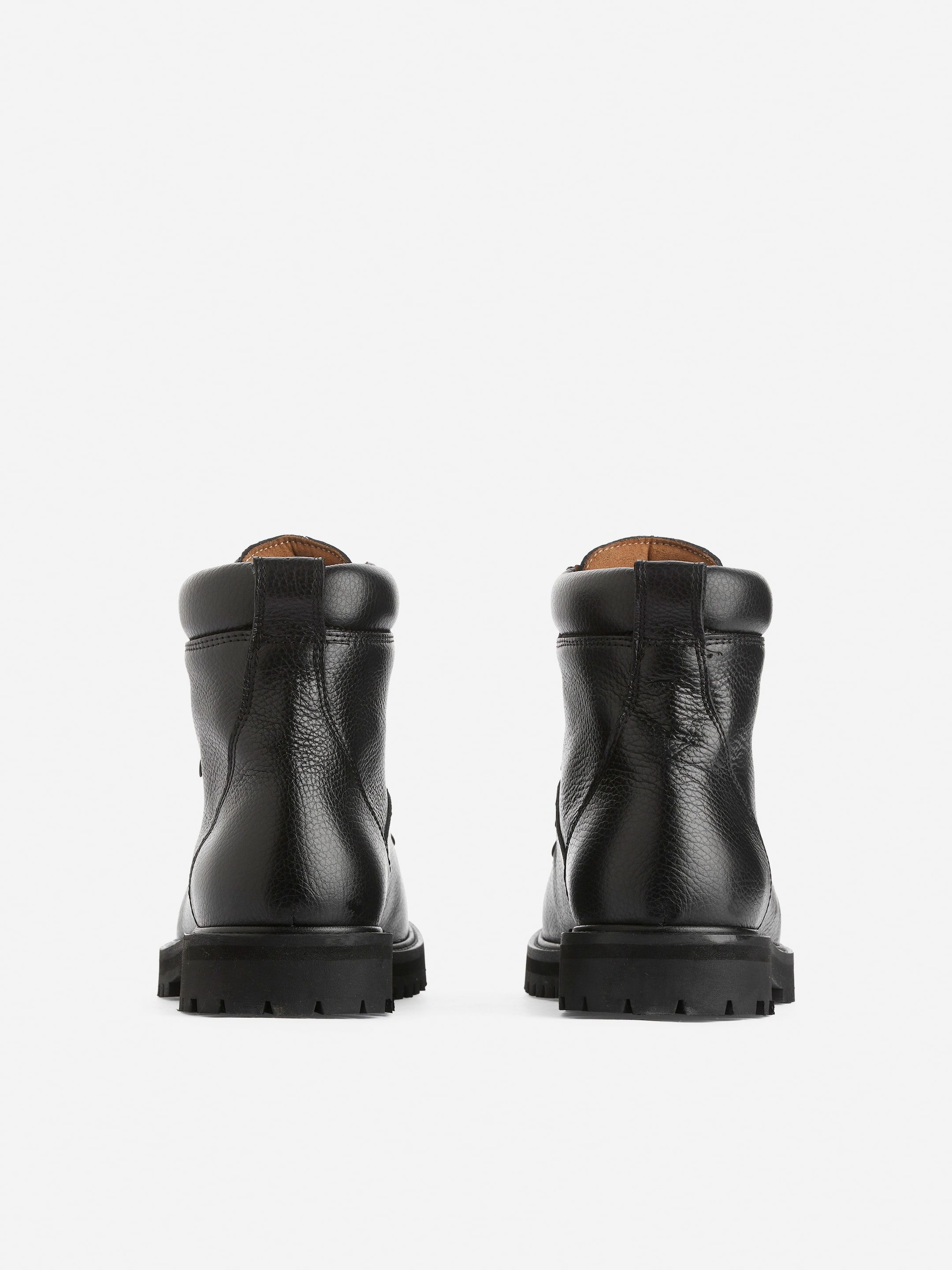 View larger image: Leather Hiking Boots - Black - Men | H&M GB 4